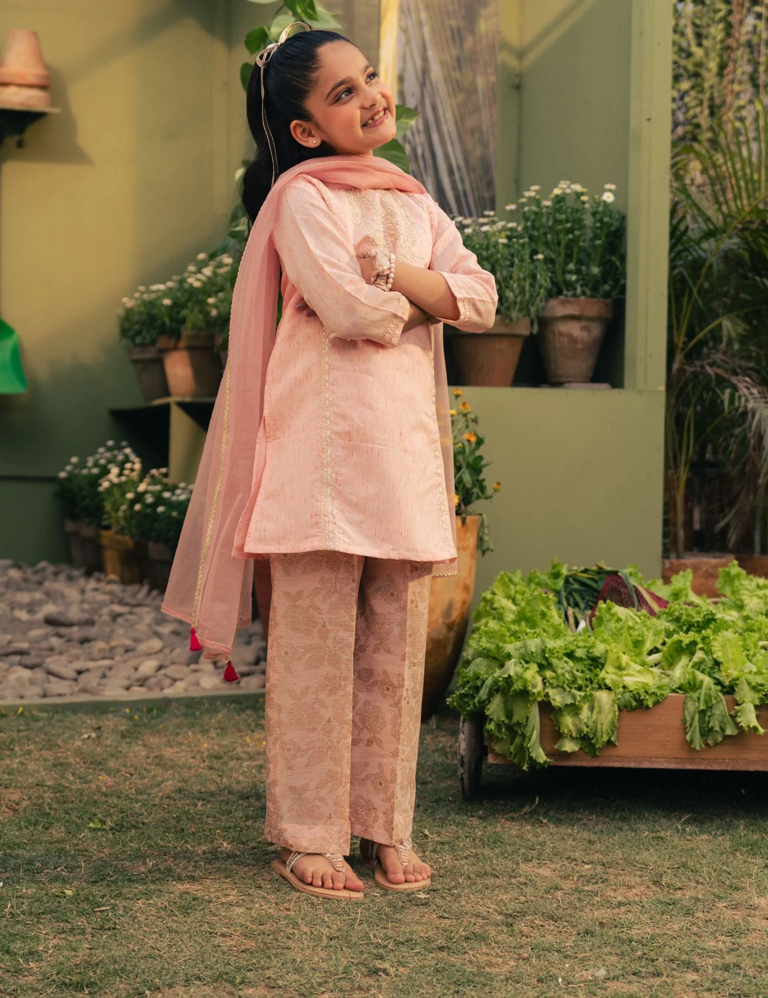 2 PIECE ETHNIC EMBROIDERED SUIT - Image 3