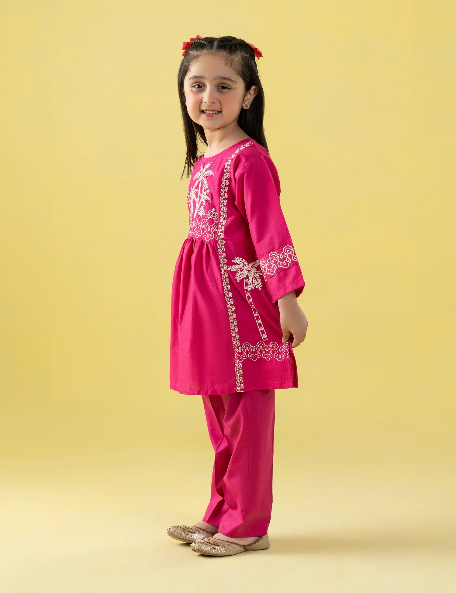2 PIECE CONTEMPORARY EMBROIDERED SUIT - Image 4