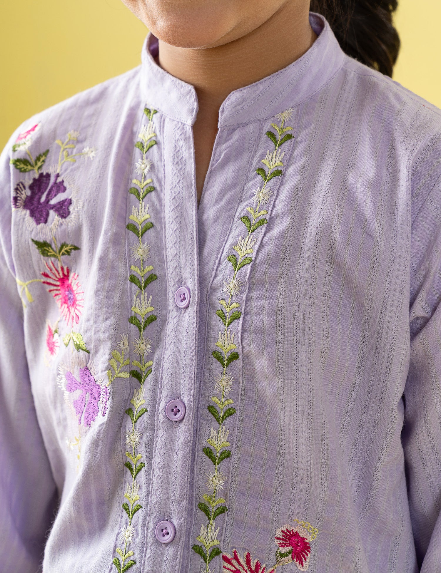 2 PIECE FLORAL EMBROIDERED SUIT - Image 2
