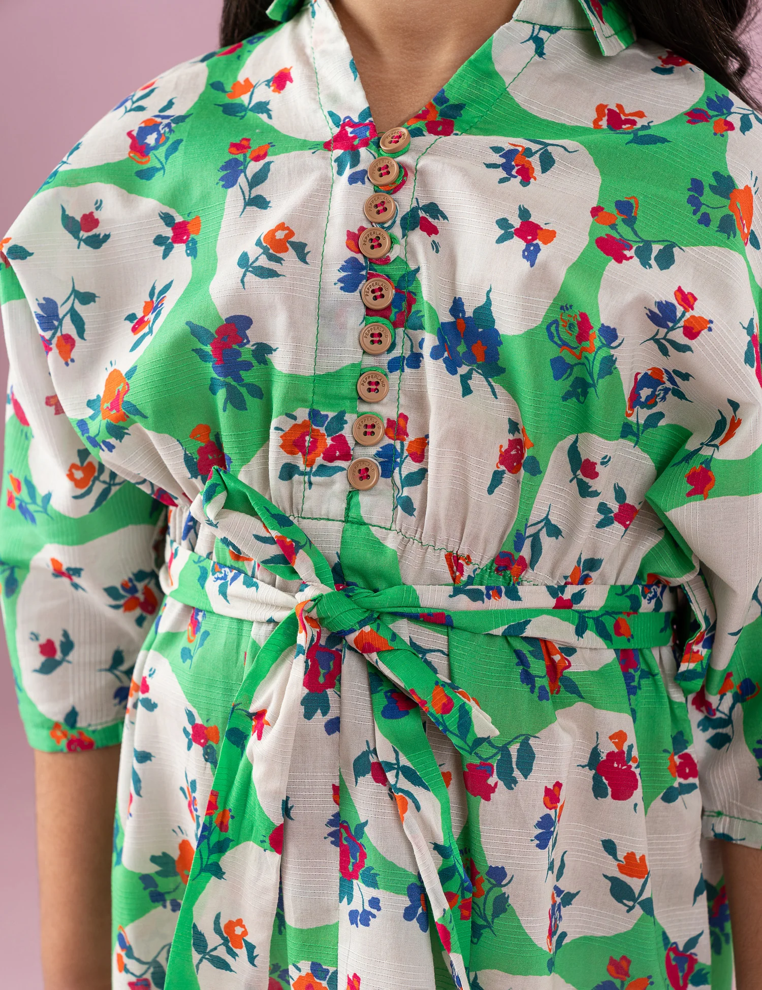 PRINTED LONG DRESS - Image 2