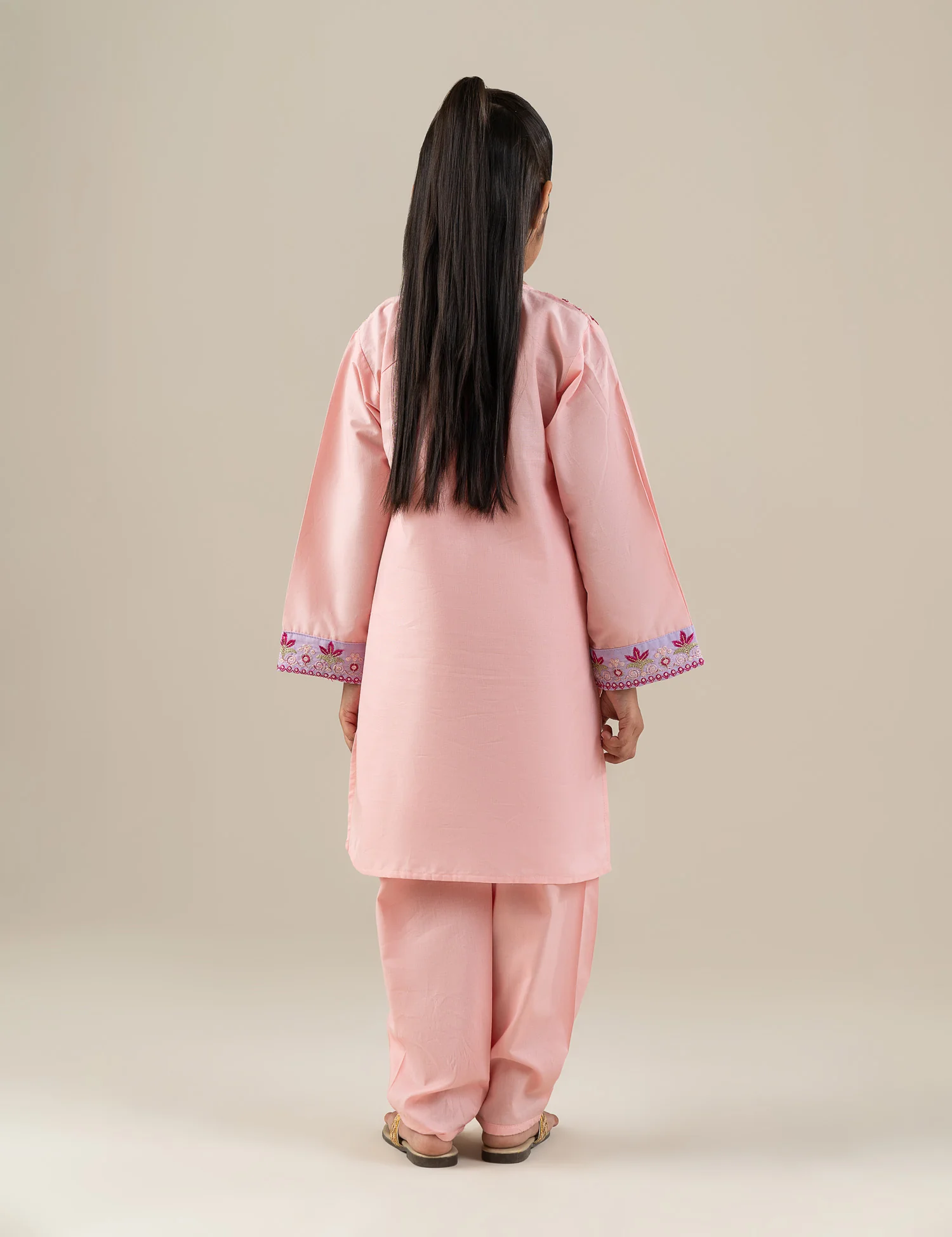 2 PIECE SEQUIN EMBROIDERED SUIT - Image 5