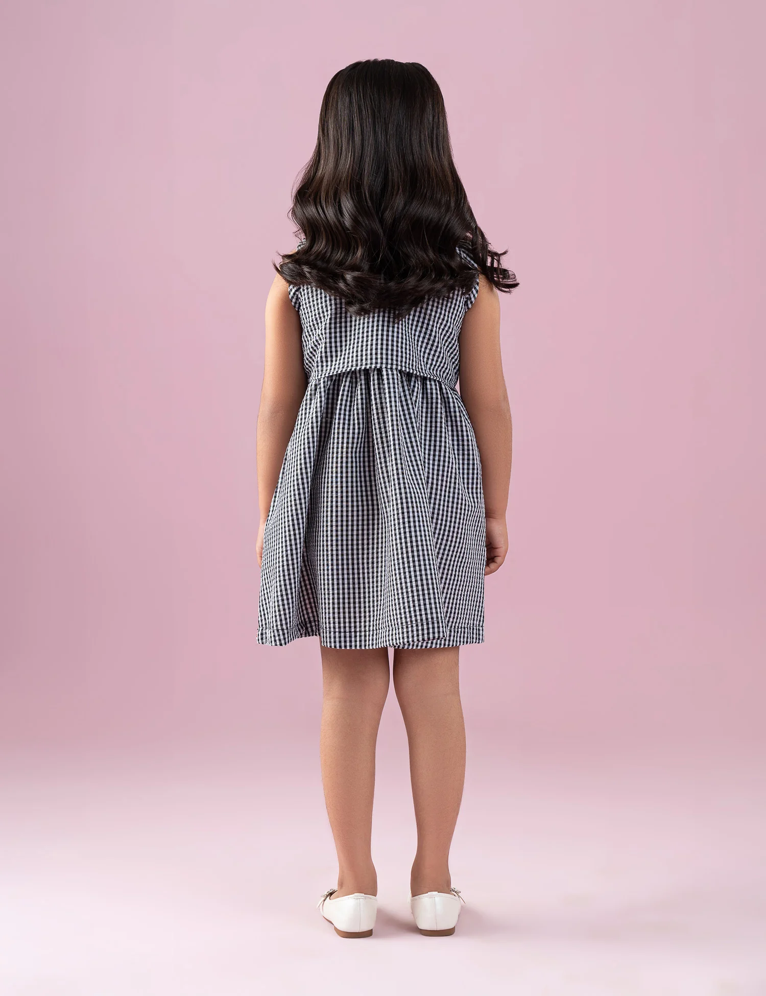 GINGHAM FLORAL DRESS - Image 5