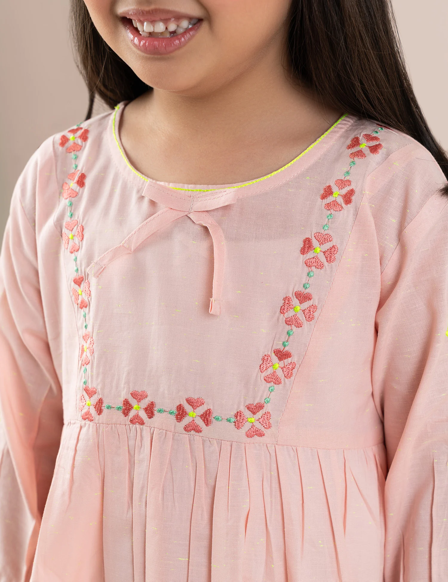 FLORAL EMBROIDERED DRESS - Image 2