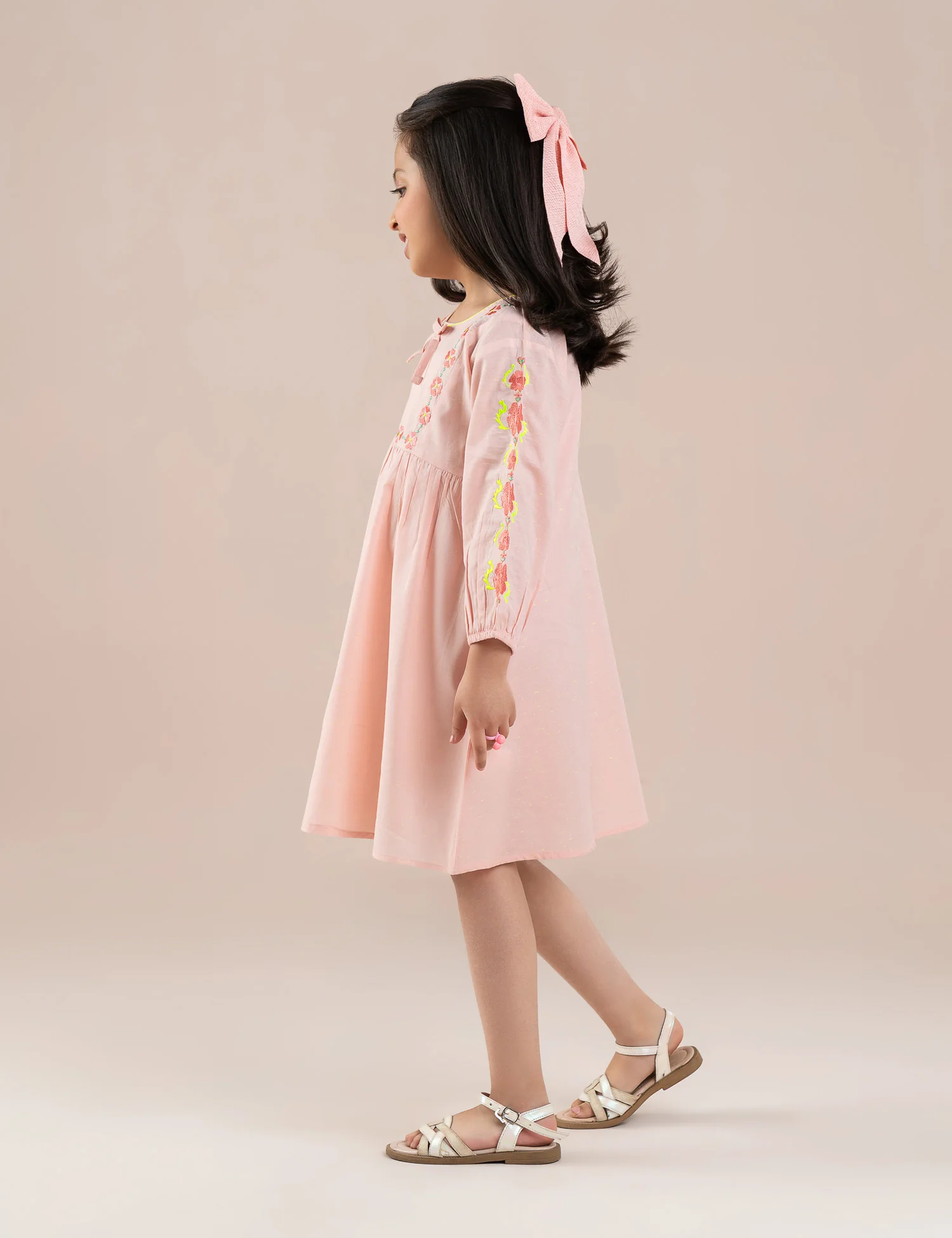 FLORAL EMBROIDERED DRESS - Image 4