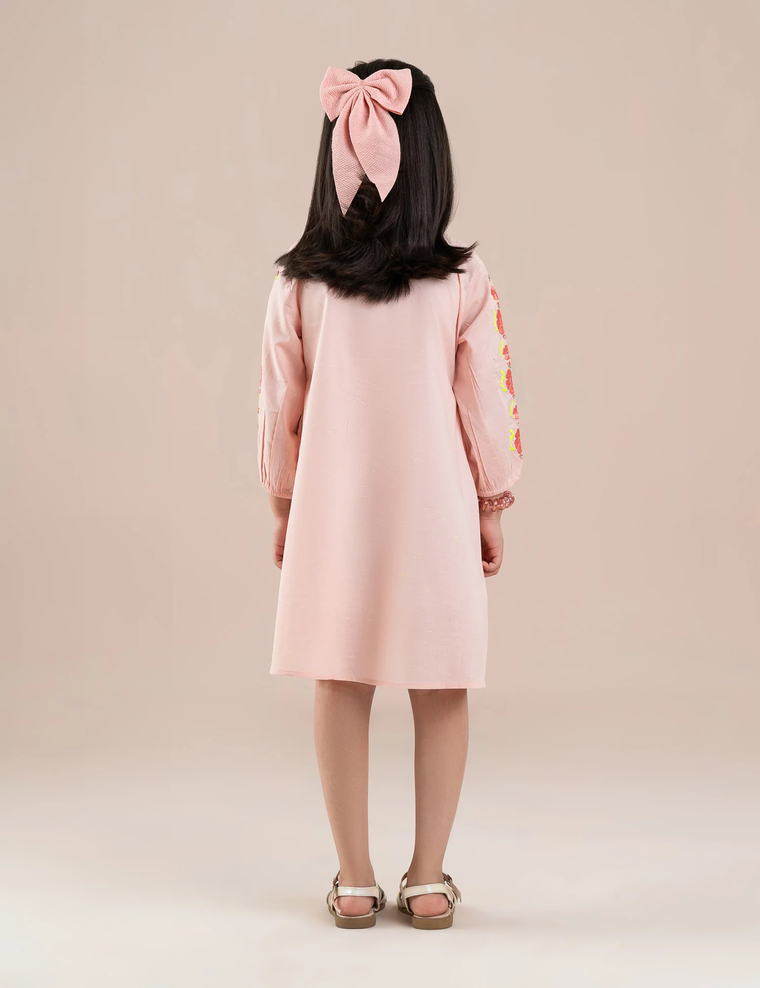 FLORAL EMBROIDERED DRESS - Image 5