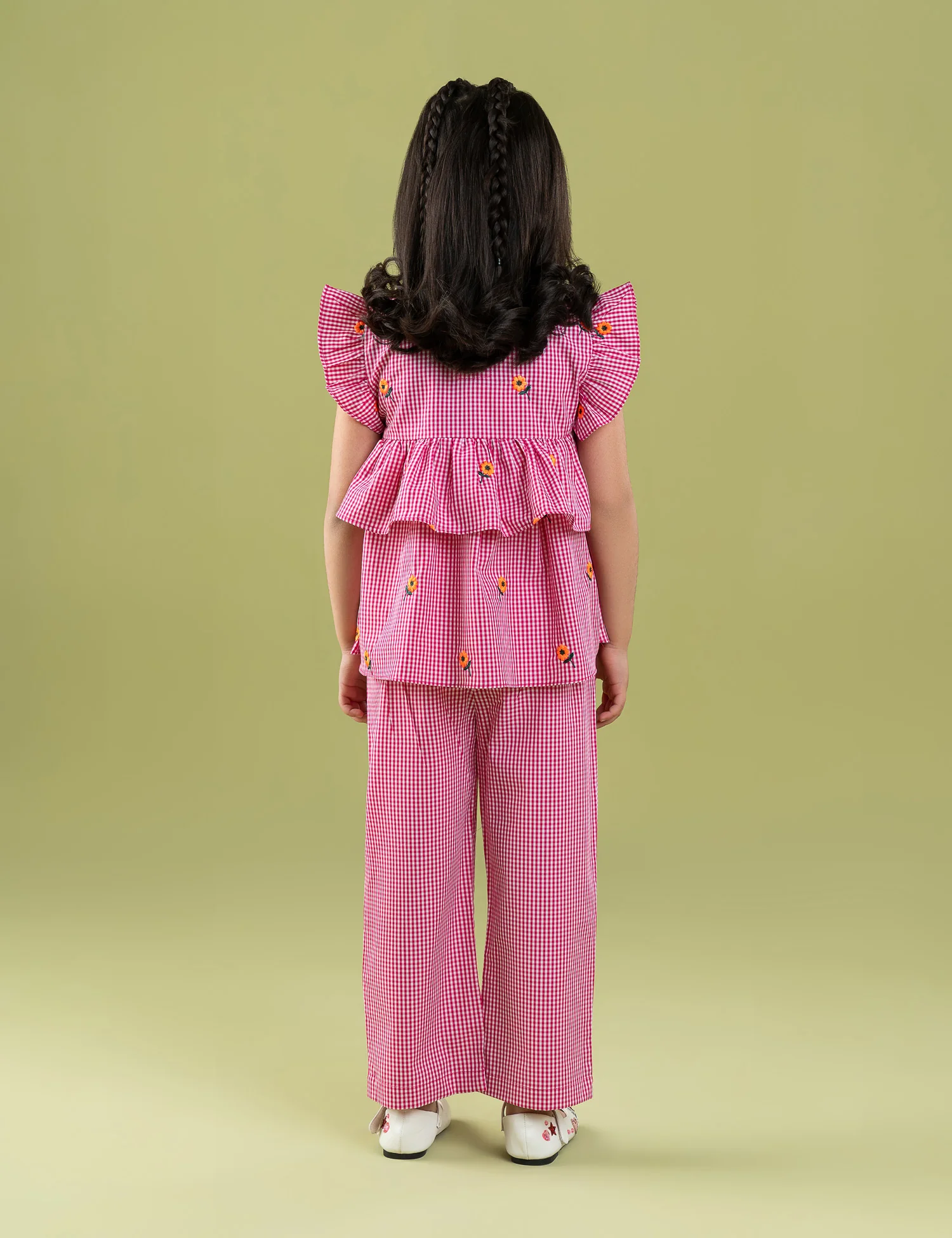 2 PIECE FLORAL EMBROIDERED SUIT - Image 5