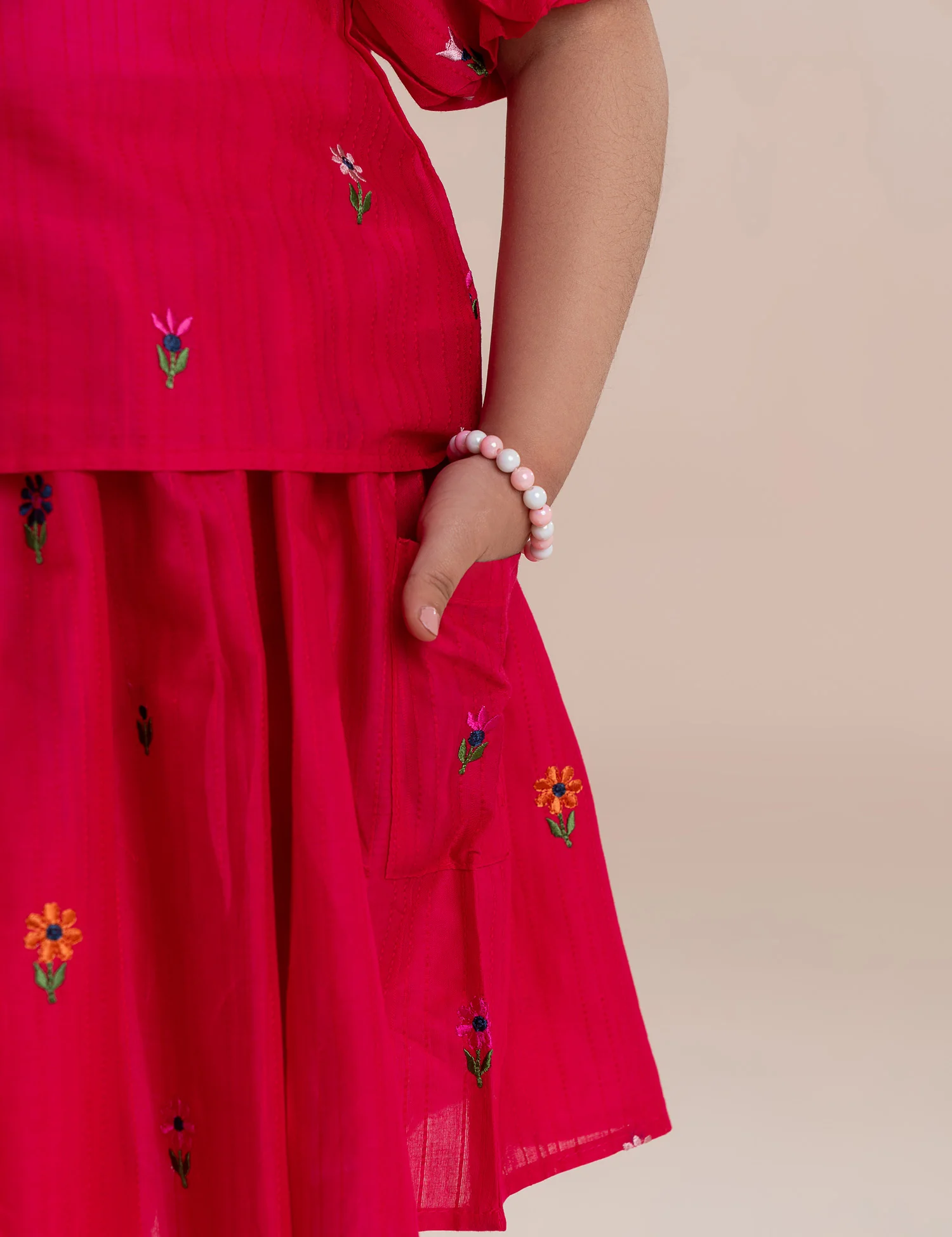 2 PIECE FLORAL EMBROIDERED SUIT - Image 3
