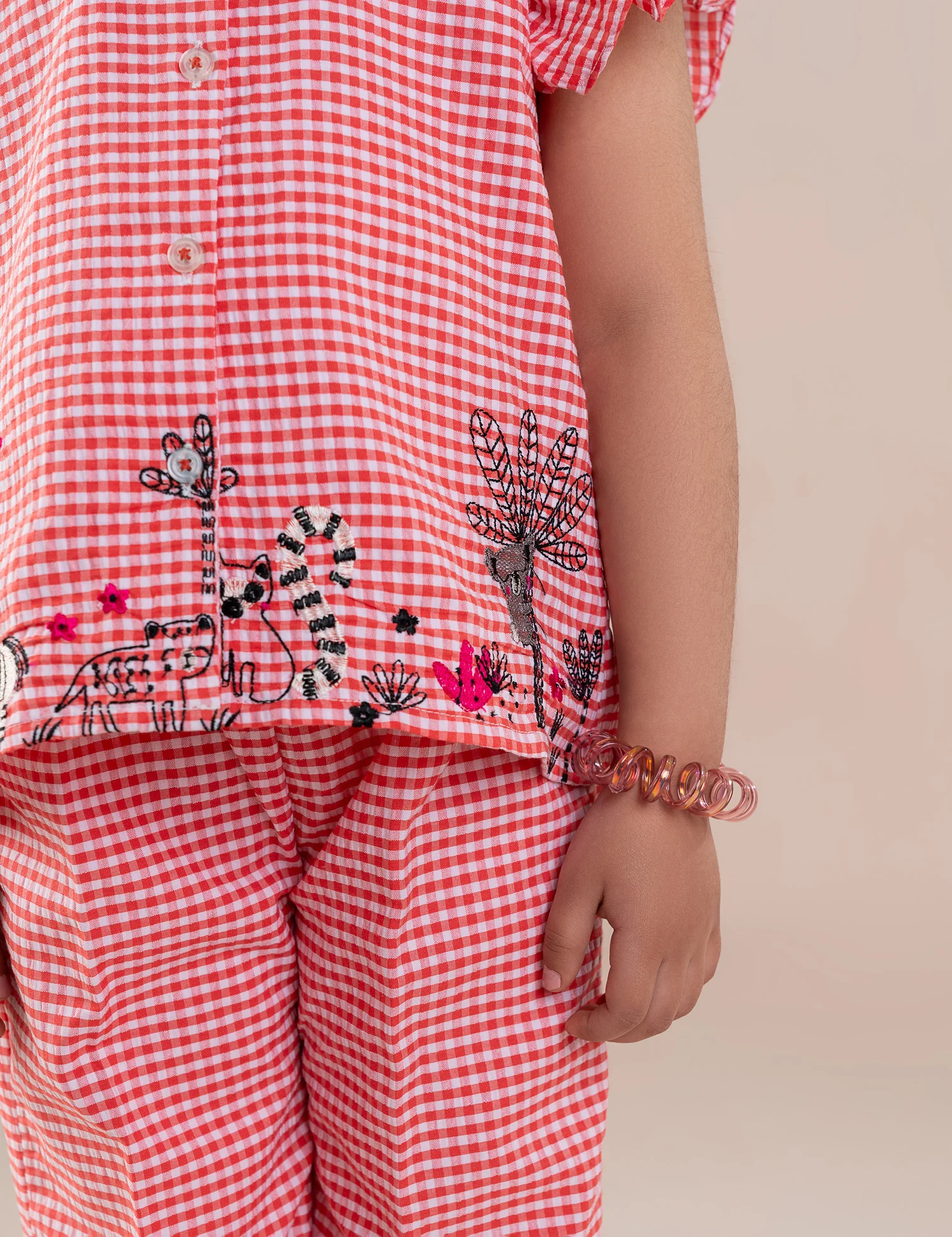 2 PIECE ANIMALS EMBROIDERED SUIT - Image 3