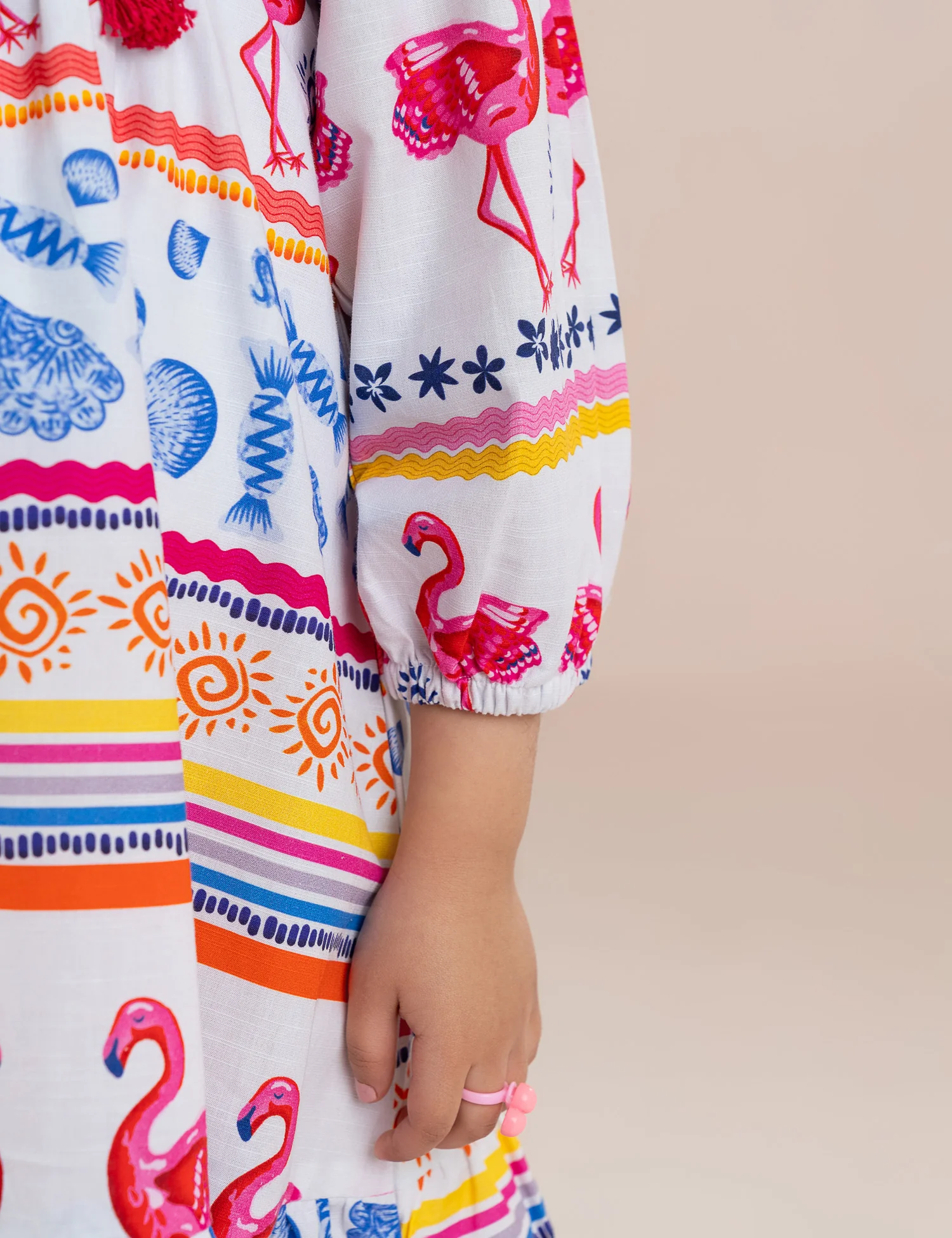 FLAMINGO PRINTED DRESS - Image 3