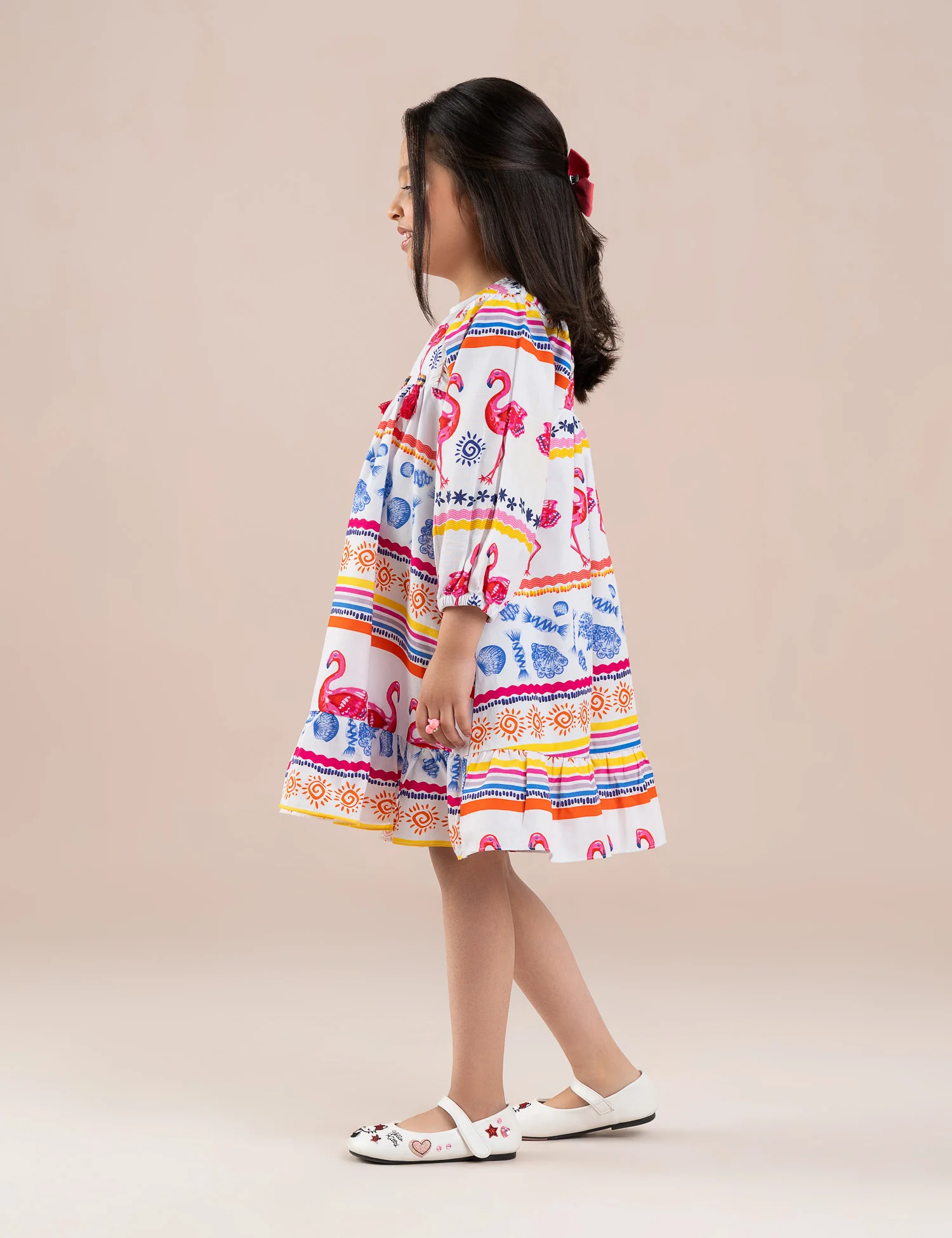 FLAMINGO PRINTED DRESS - Image 4