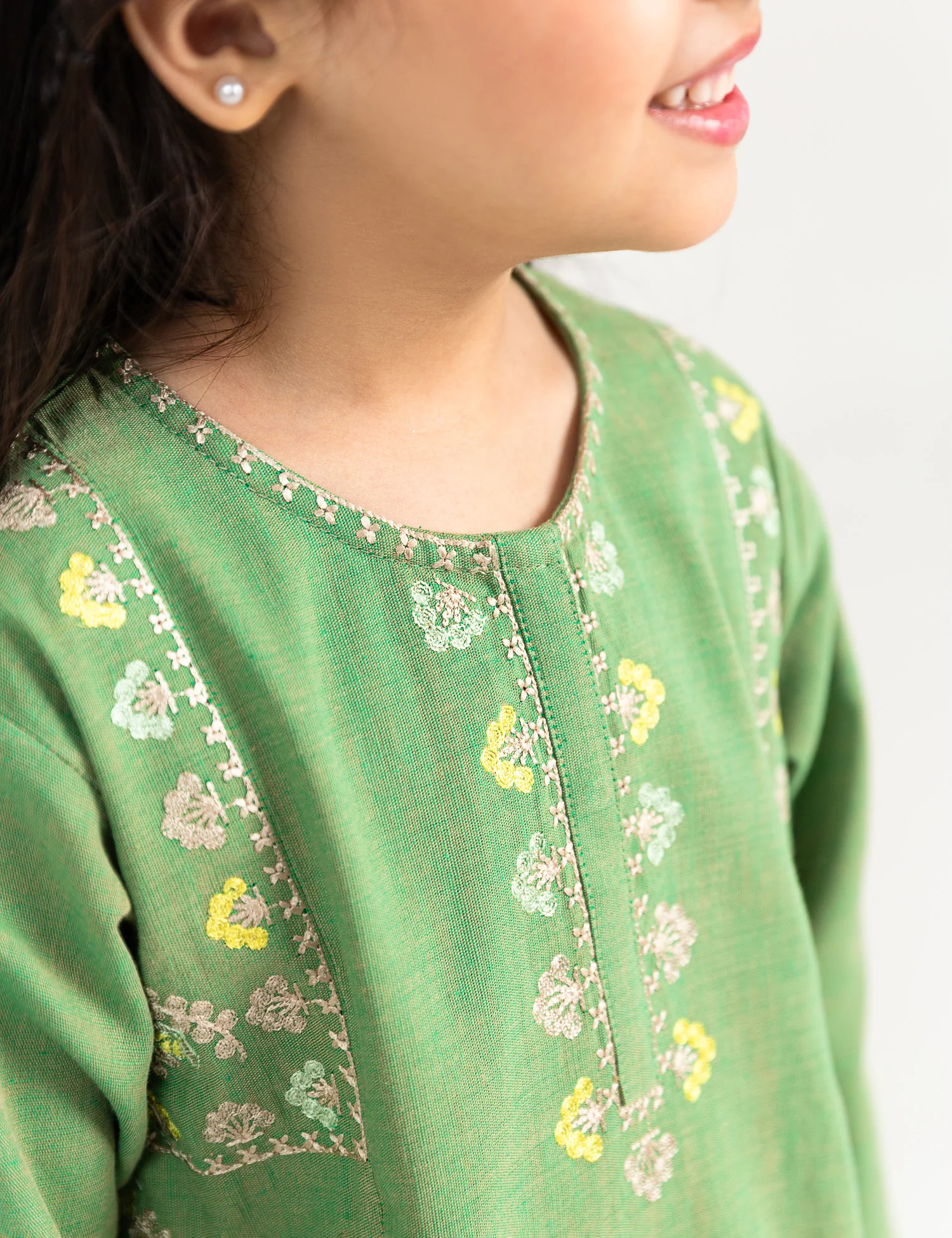 2 PIECE CROSS STITCHED EMBROIDERED SUIT - Image 2