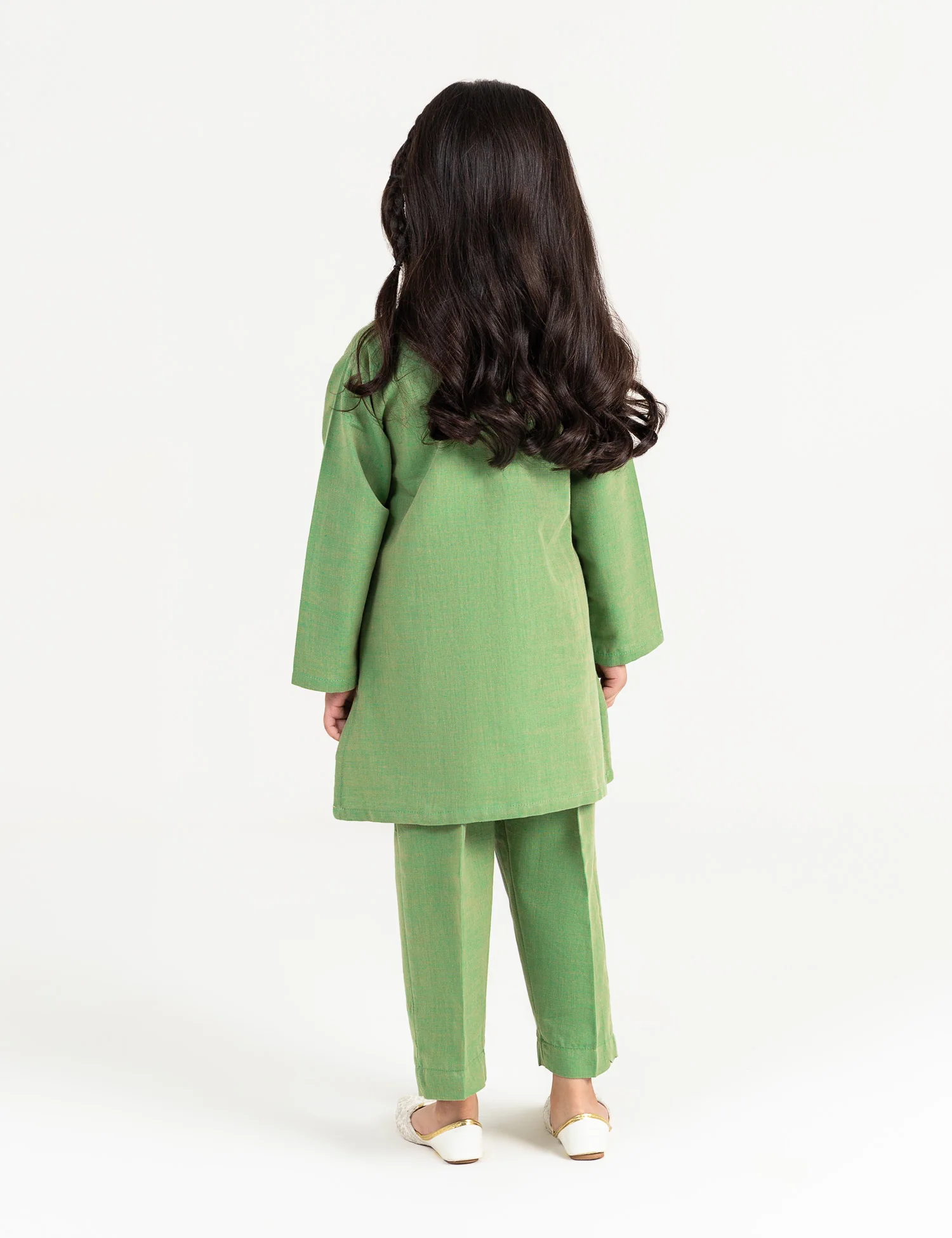 2 PIECE CROSS STITCHED EMBROIDERED SUIT - Image 4
