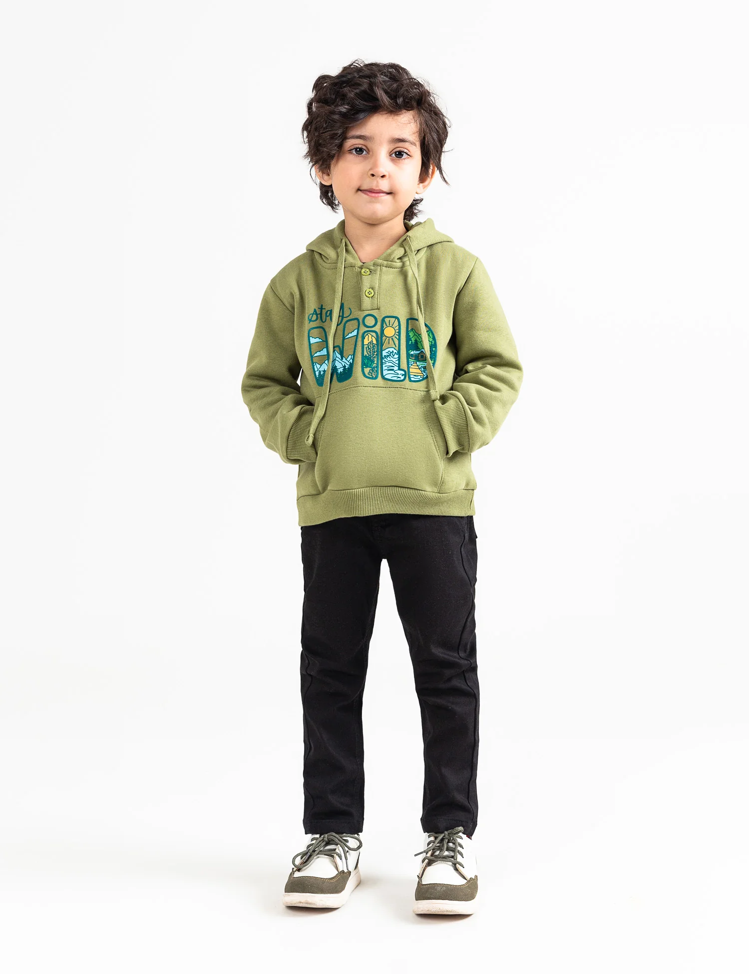 STAY WILD PRINTED HOODIE - Image 3