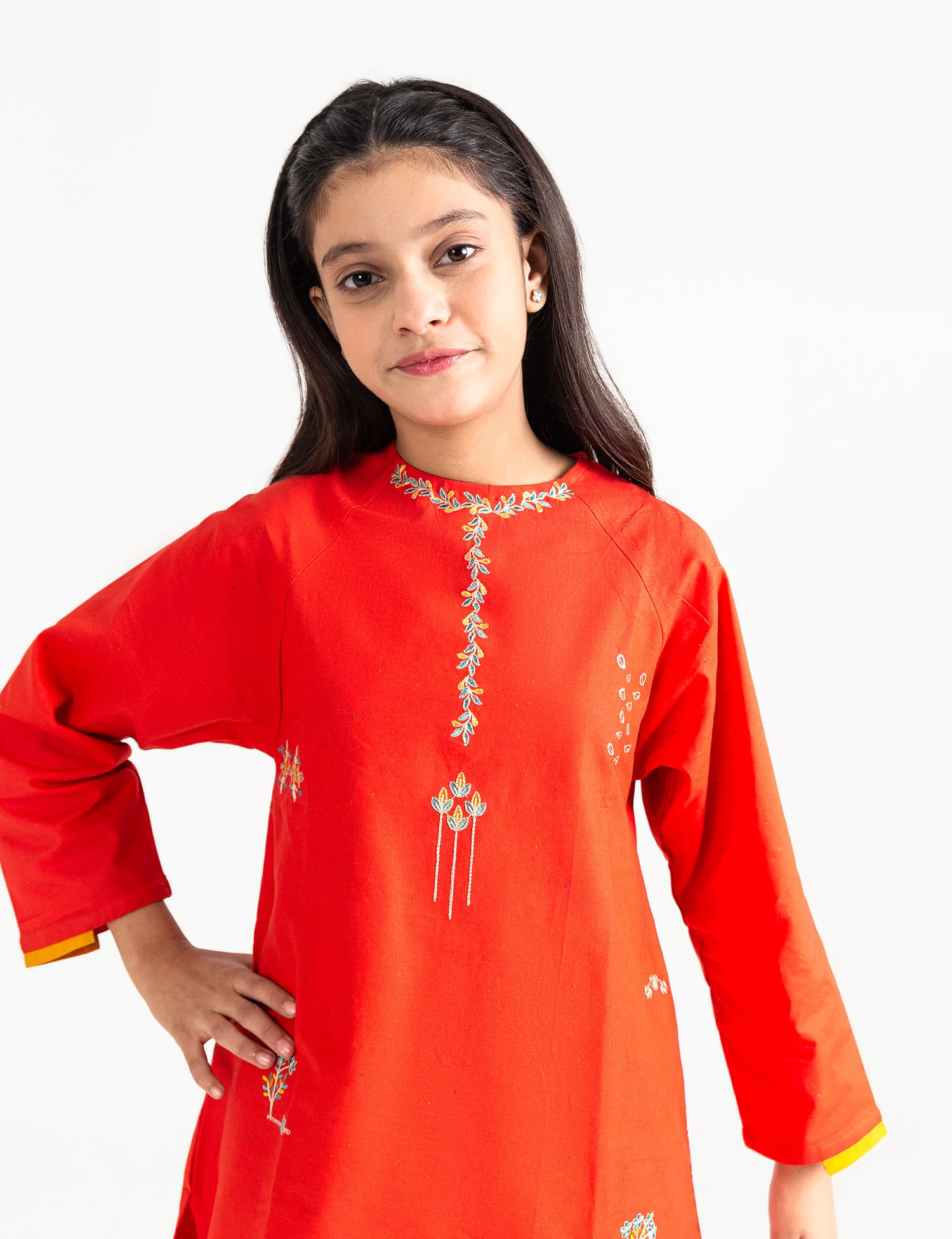 2 PIECE ALLOVER EMBROIDERED SUIT - Image 2
