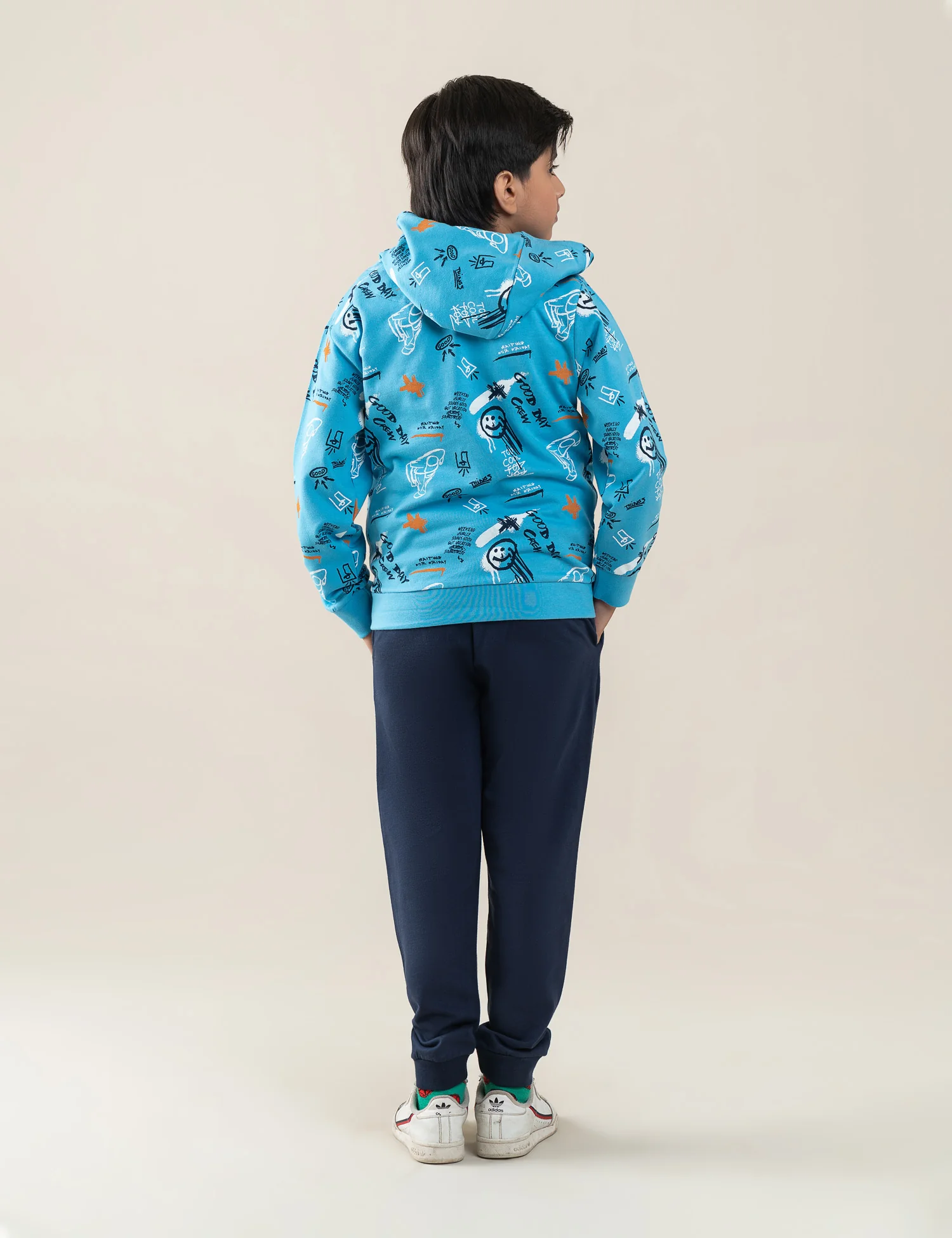 2 PIECE GOOD DAY CREW PRINTED SUIT - Image 4