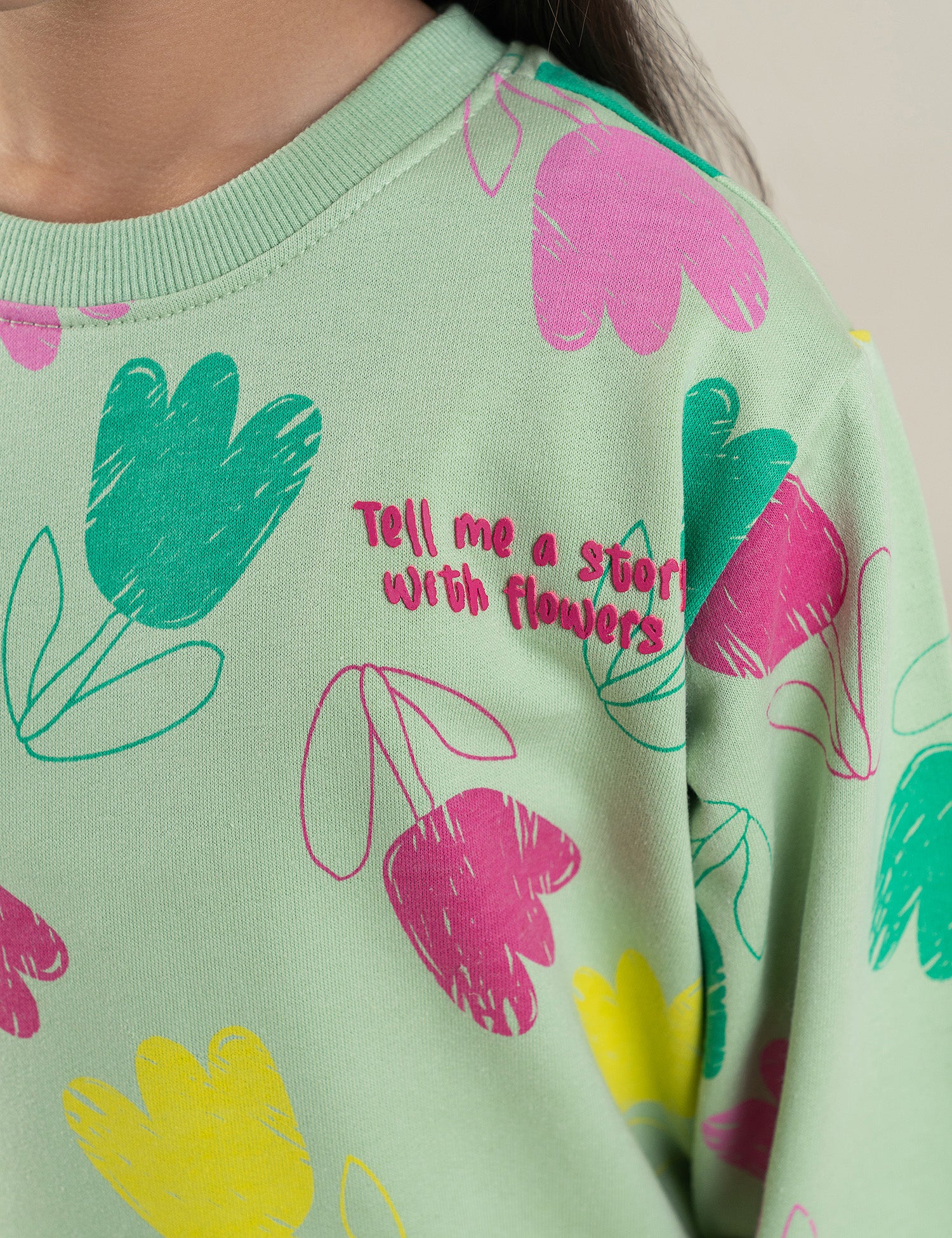 FLORAL PRINTED SWEATSHIRT - Image 2
