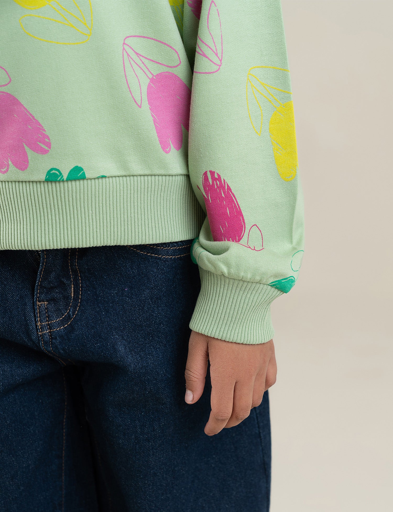 FLORAL PRINTED SWEATSHIRT - Image 3