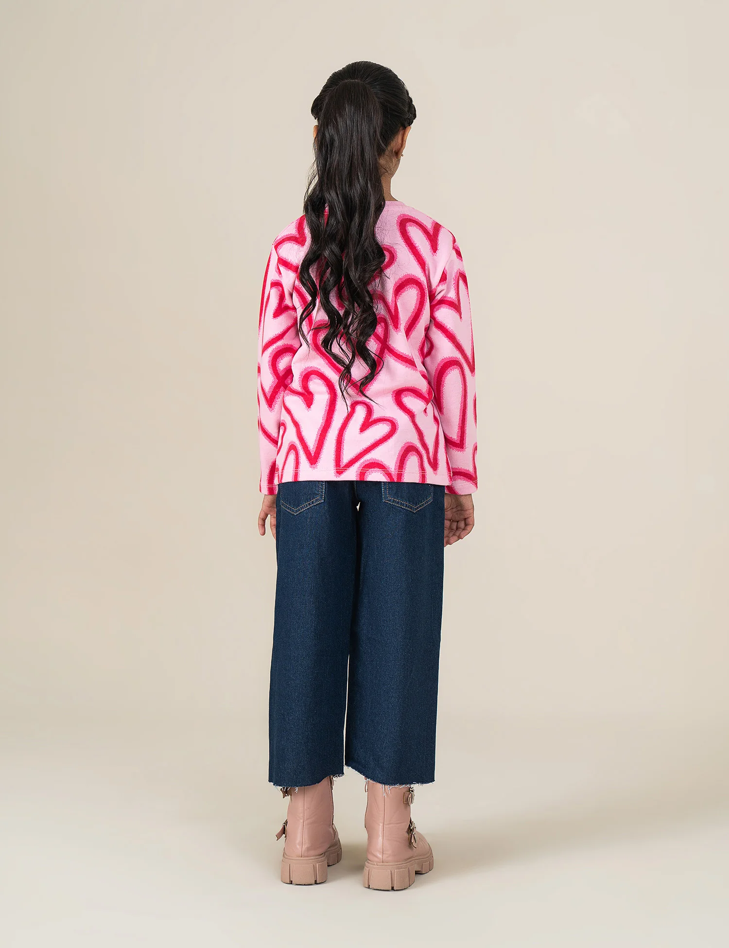 ALLOVER HEARTS PRINTED T-SHIRT - Image 4