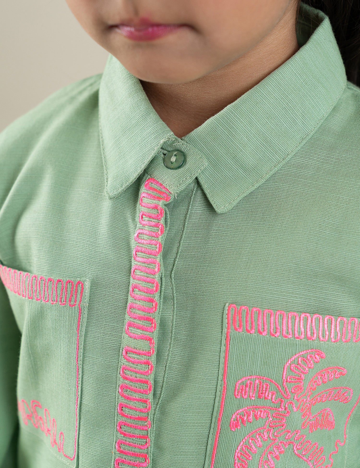 2 PIECE NEON EMBROIDERED SUIT - Image 3