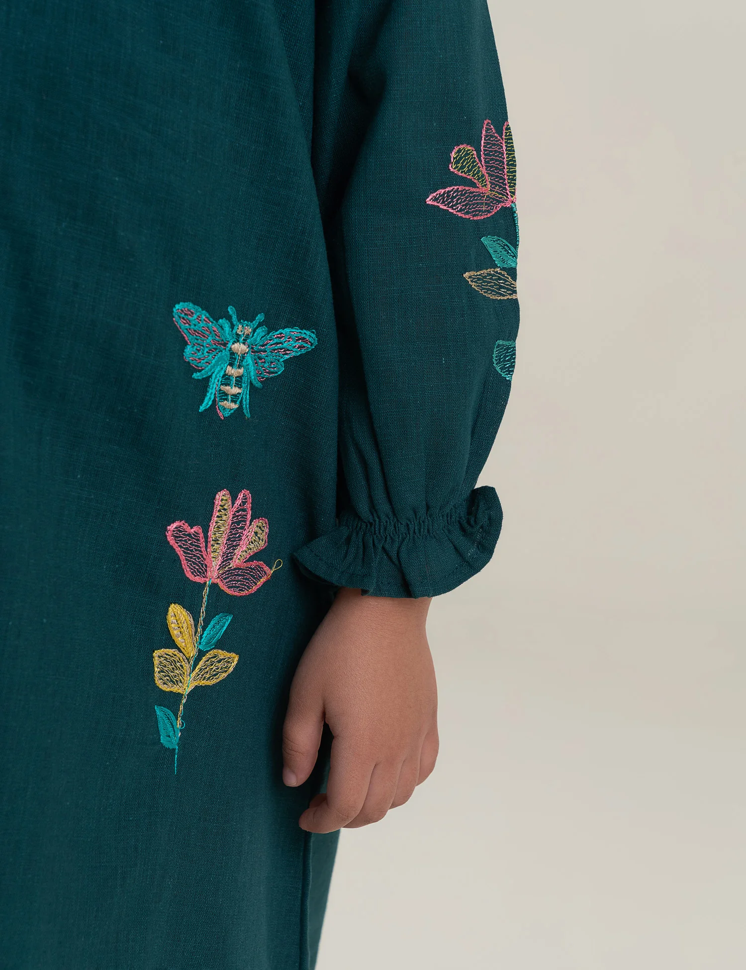 FLORAL EMBROIDERED DRESS - Image 3