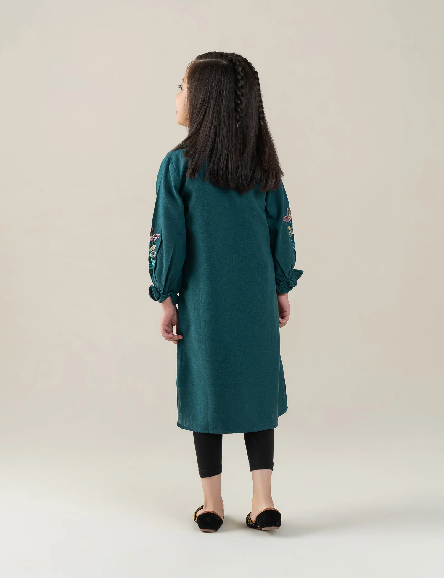 FLORAL EMBROIDERED DRESS - Image 5