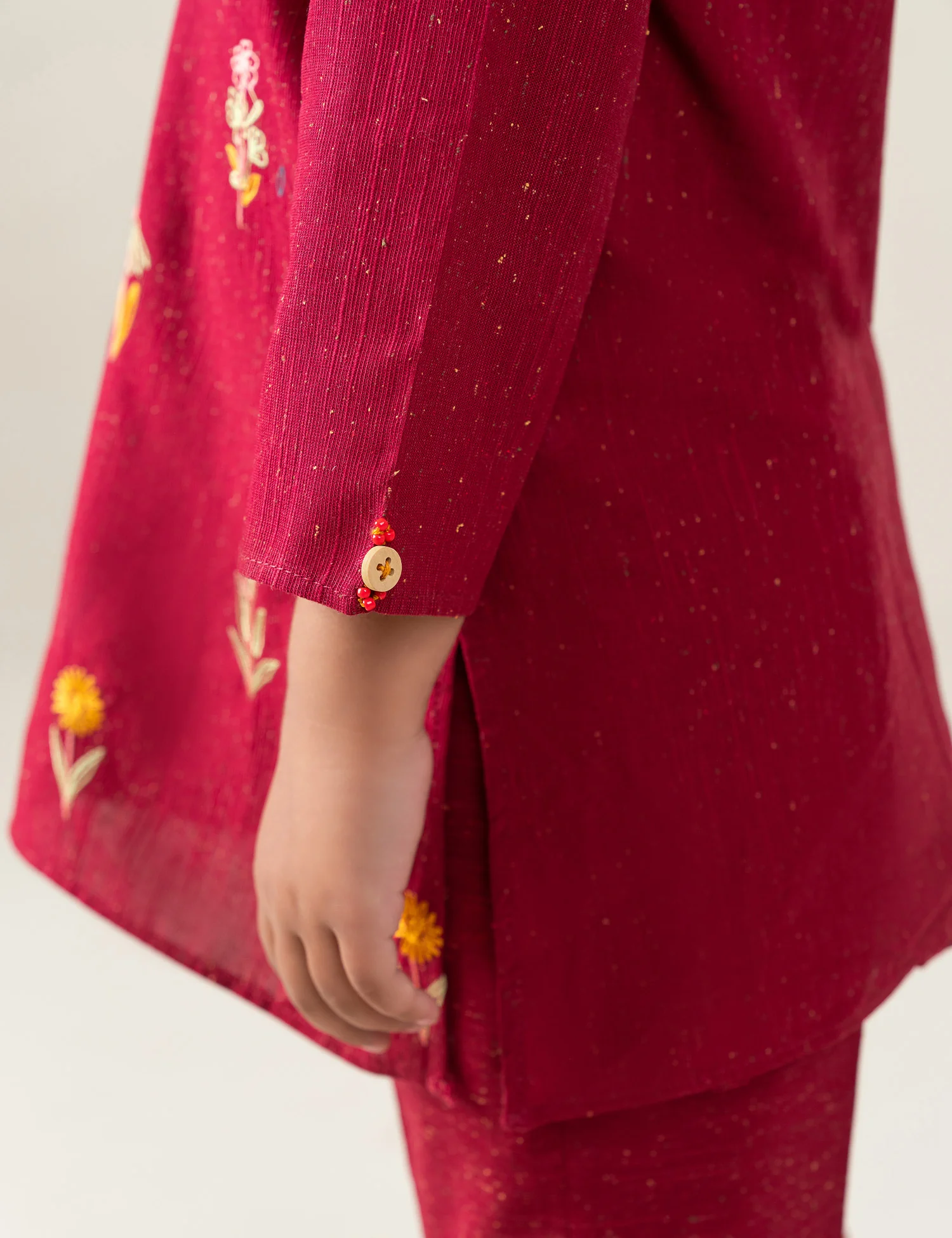 2 PIECE FLORAL EMBROIDERED SUIT - Image 3