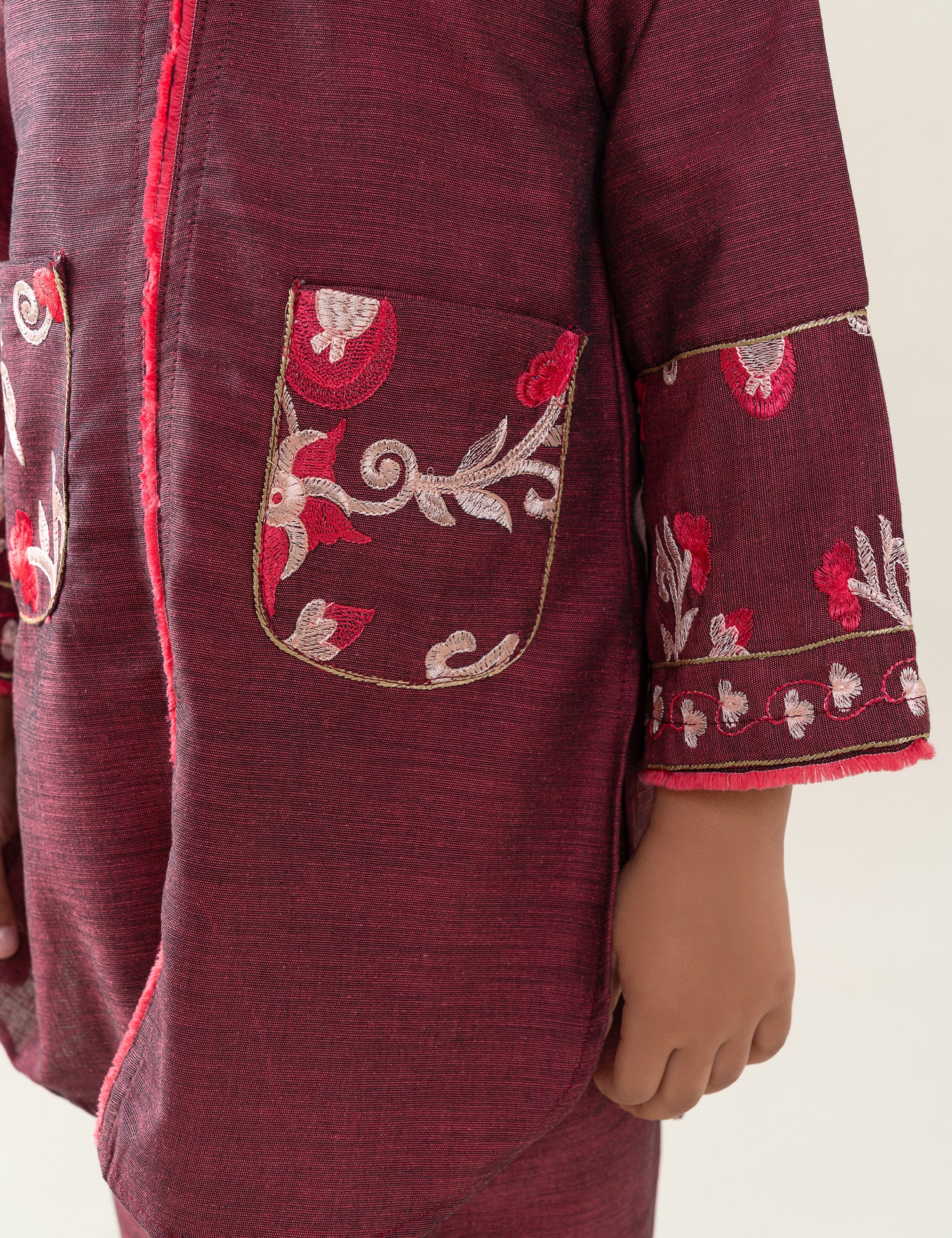 2 PIECE POCKET EMBROIDERED SUIT - Image 2