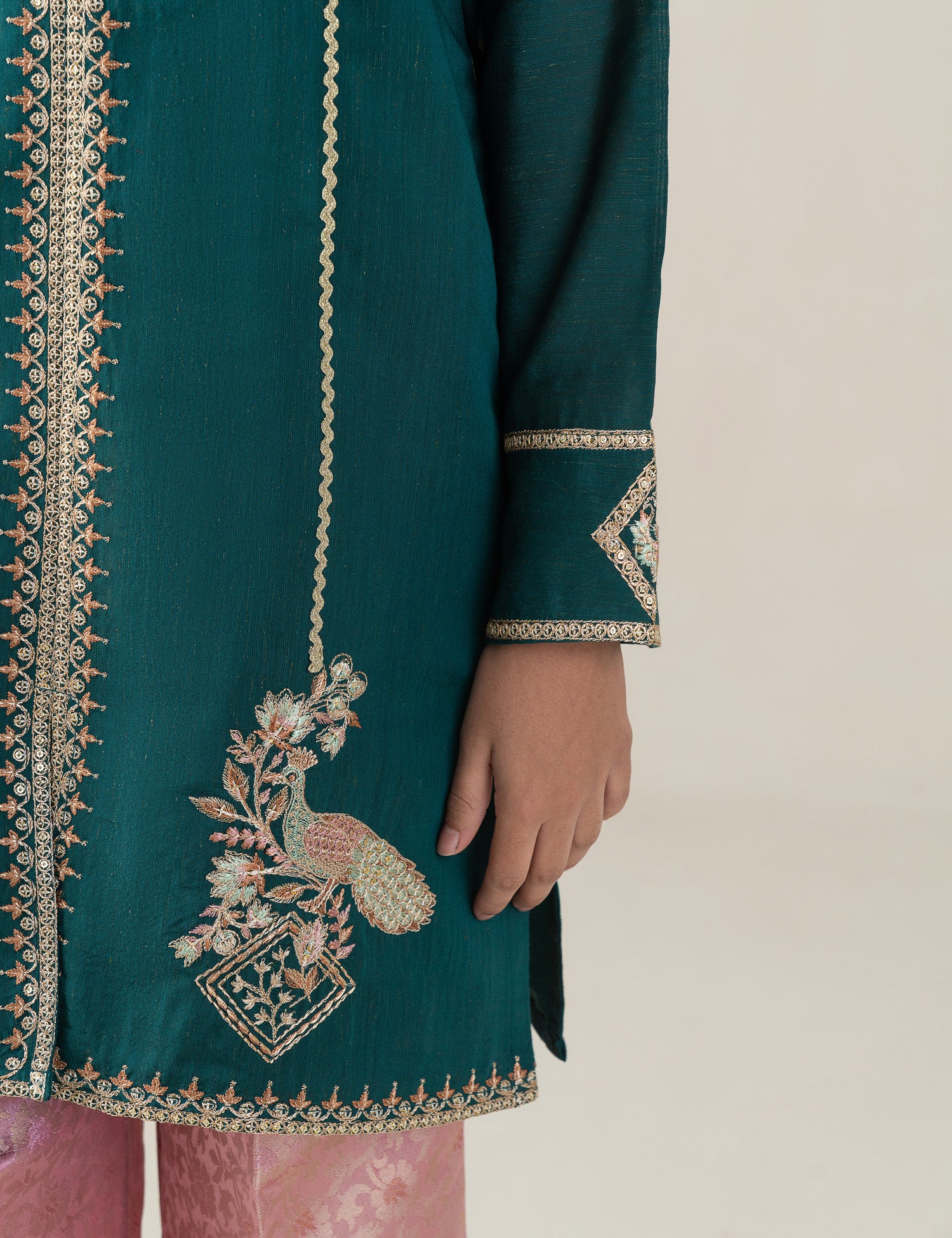 2 PIECE ETHNIC EMBROIDERED SUIT - Image 3