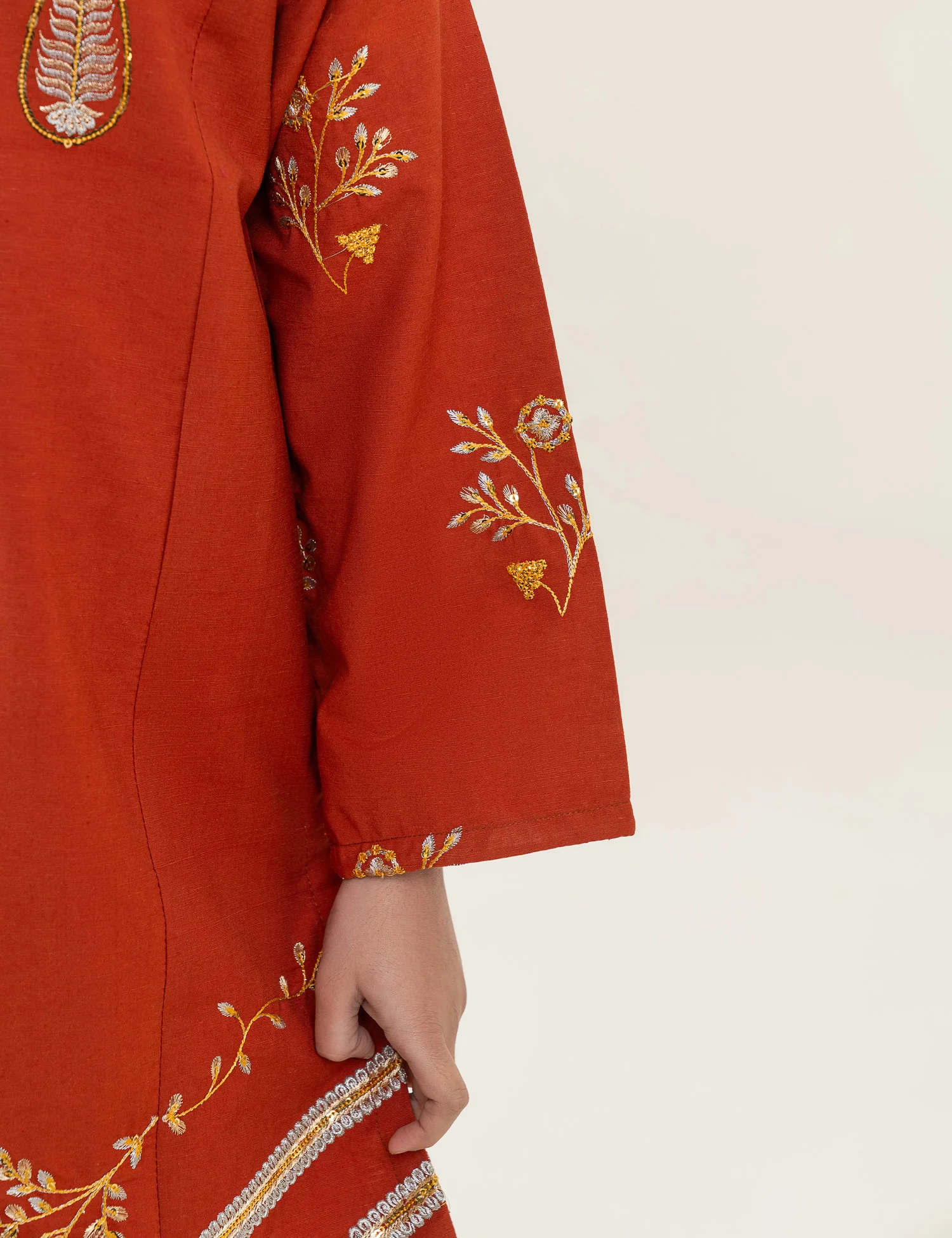 2 PIECE ETHNIC EMBROIDERED SUIT - Image 3