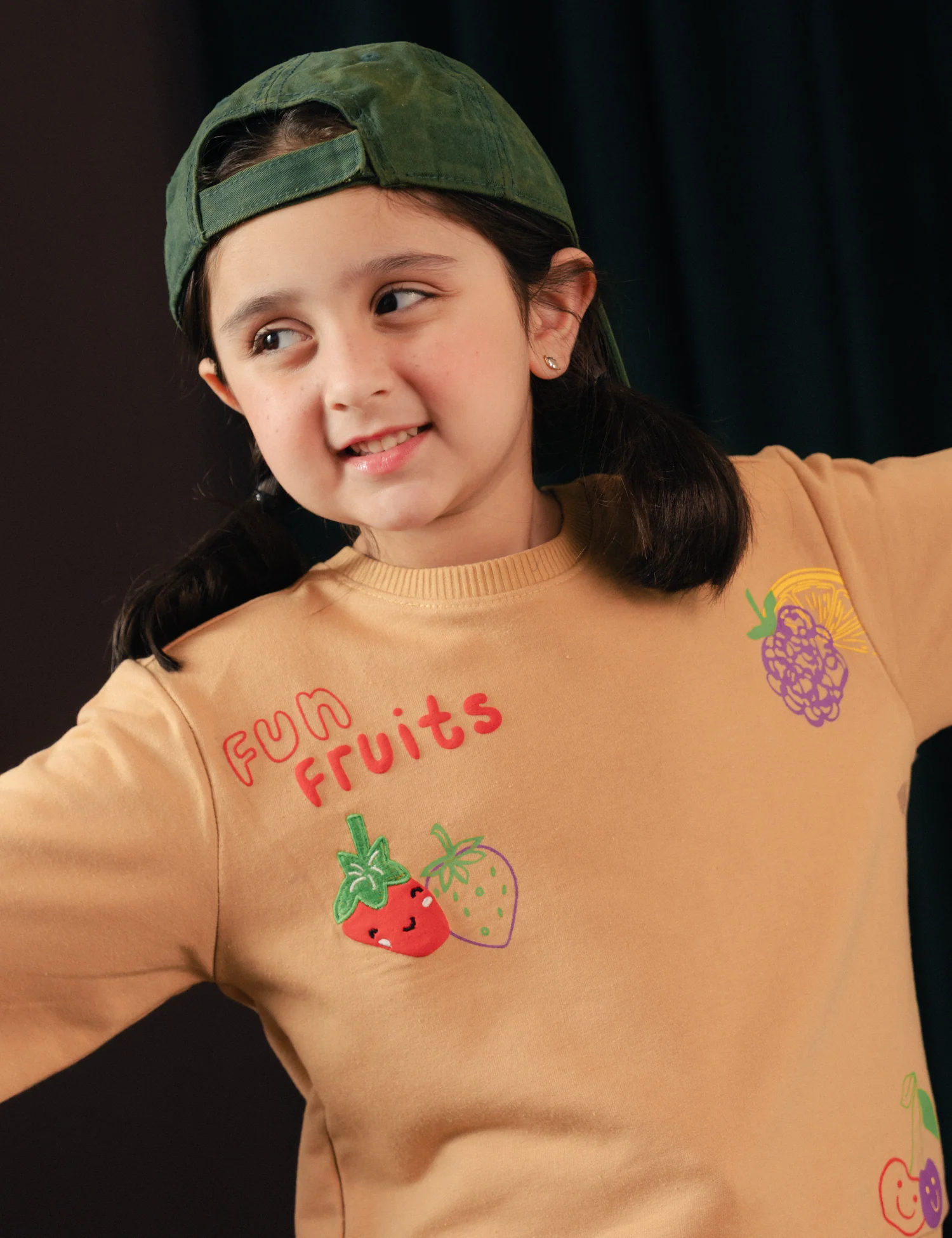 2 PIECE FUN FRUITS GRAPHIC SUIT - Image 2