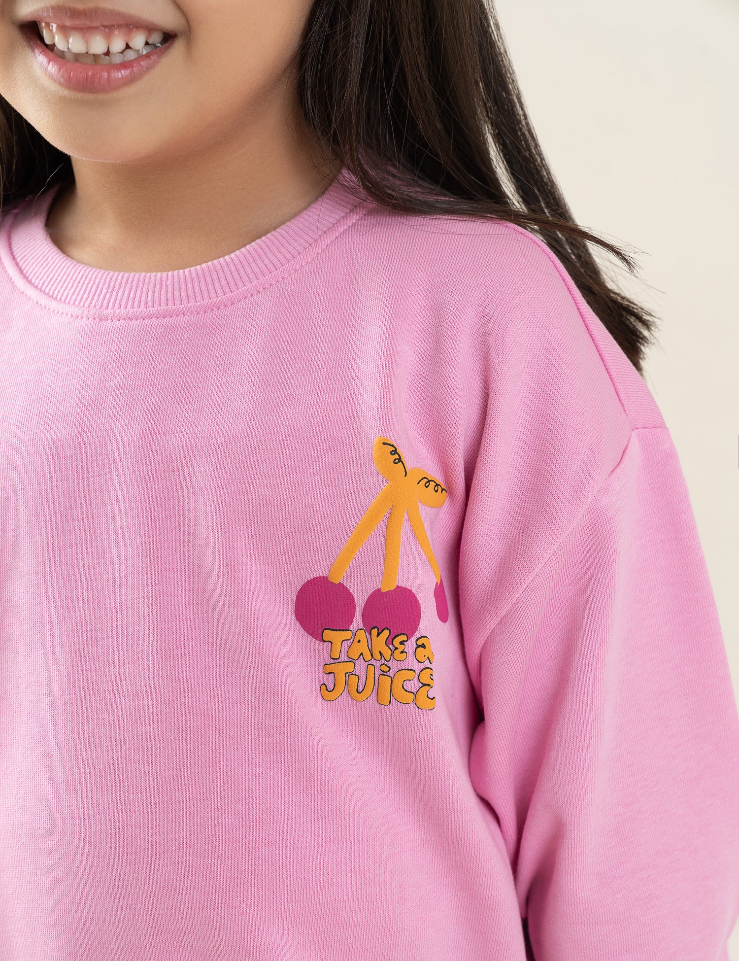 TAKE A JUICE PRINTED SWEATSHIRT - Image 2