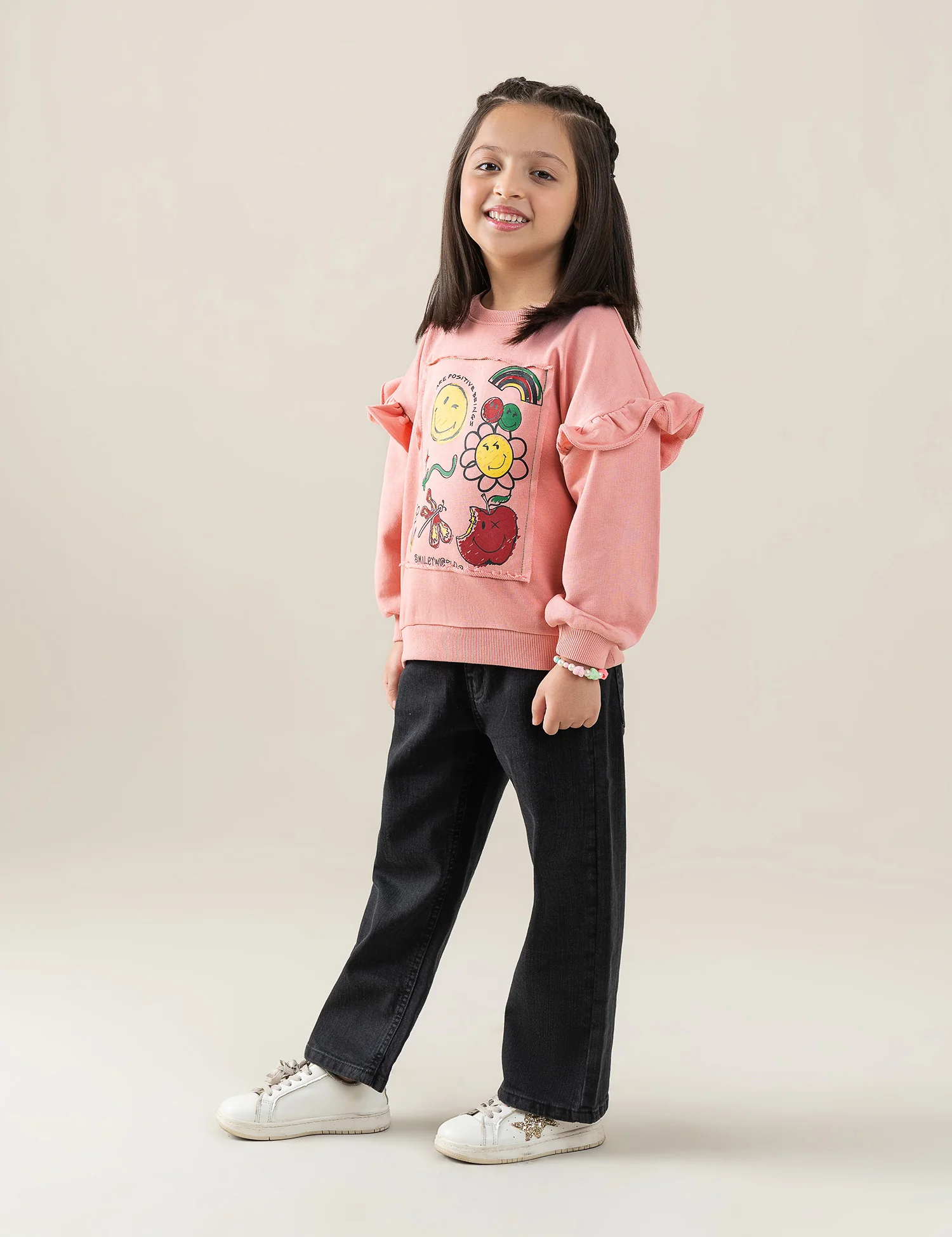 SMILEY WORLD PRINTED SWEATSHIRT - Image 4