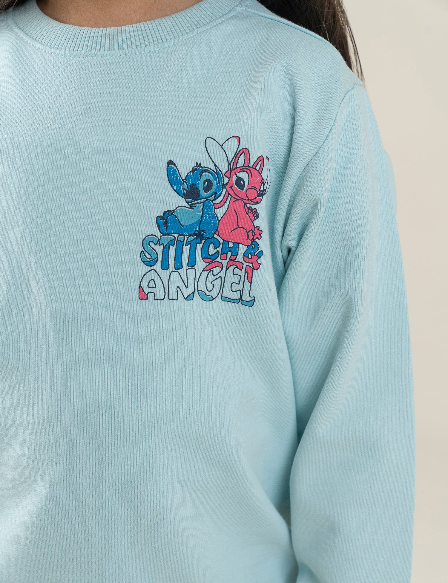 STITCH & ANGEL GRAPHIC SWEATSHIRT - Image 2