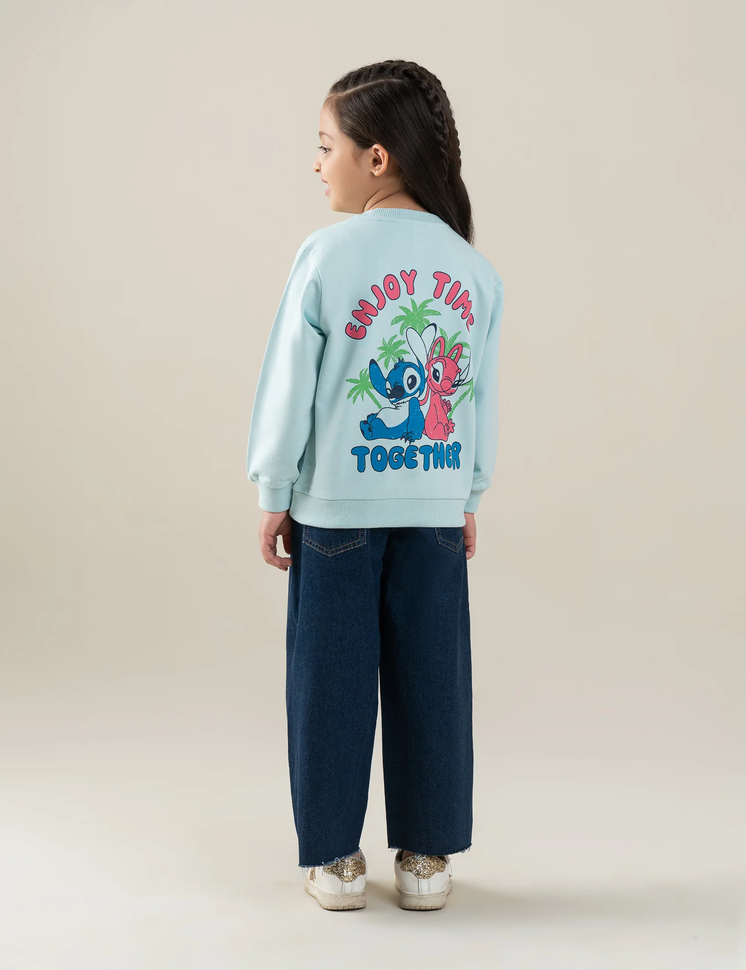 STITCH & ANGEL GRAPHIC SWEATSHIRT - Image 4