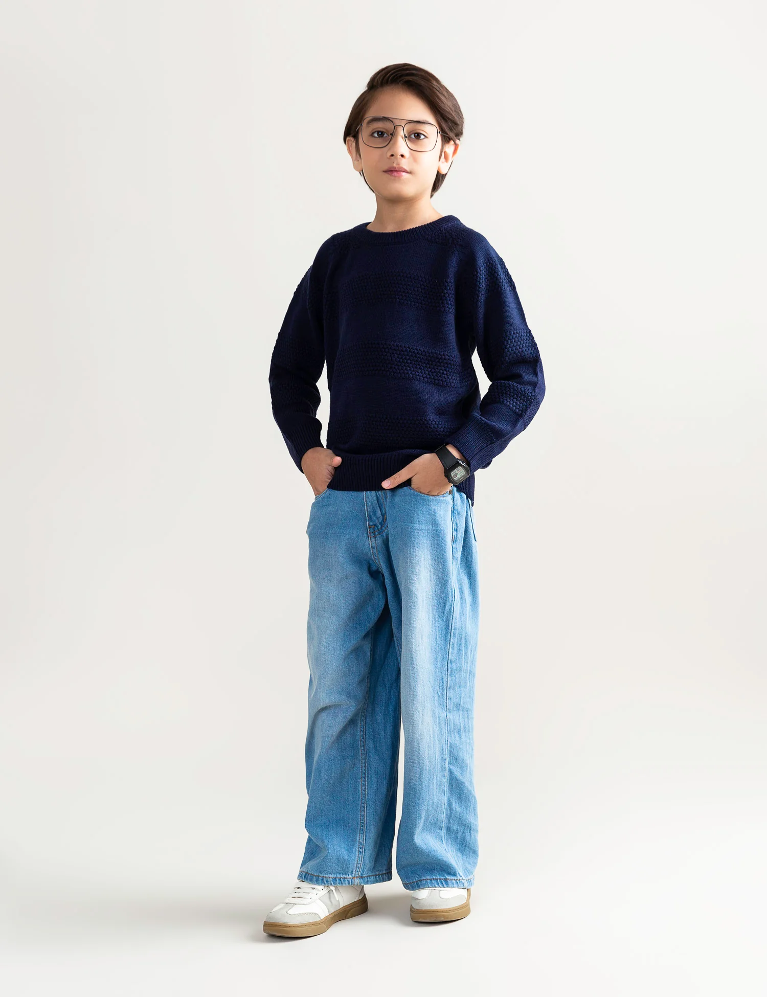 TEXTURED STRIPED SWEATER - Image 3