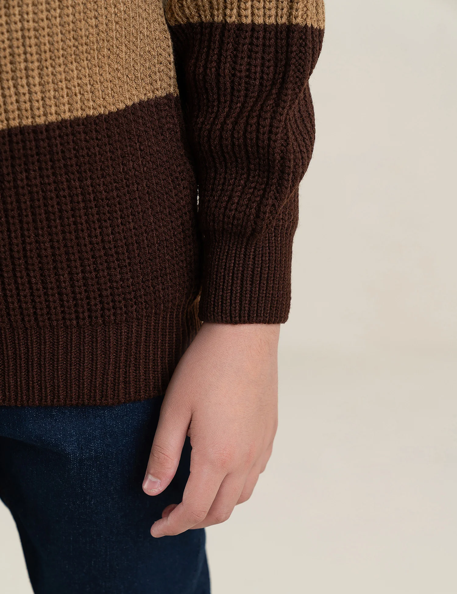 COLOR BLOCK SWEATER - Image 3