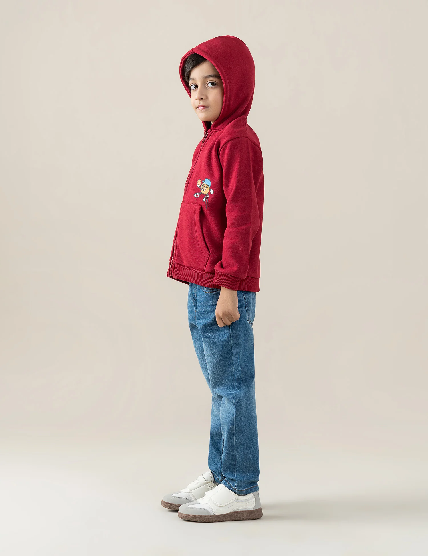 BASKETBALL GRAPHIC ZIP-UP HOODIE - Image 3