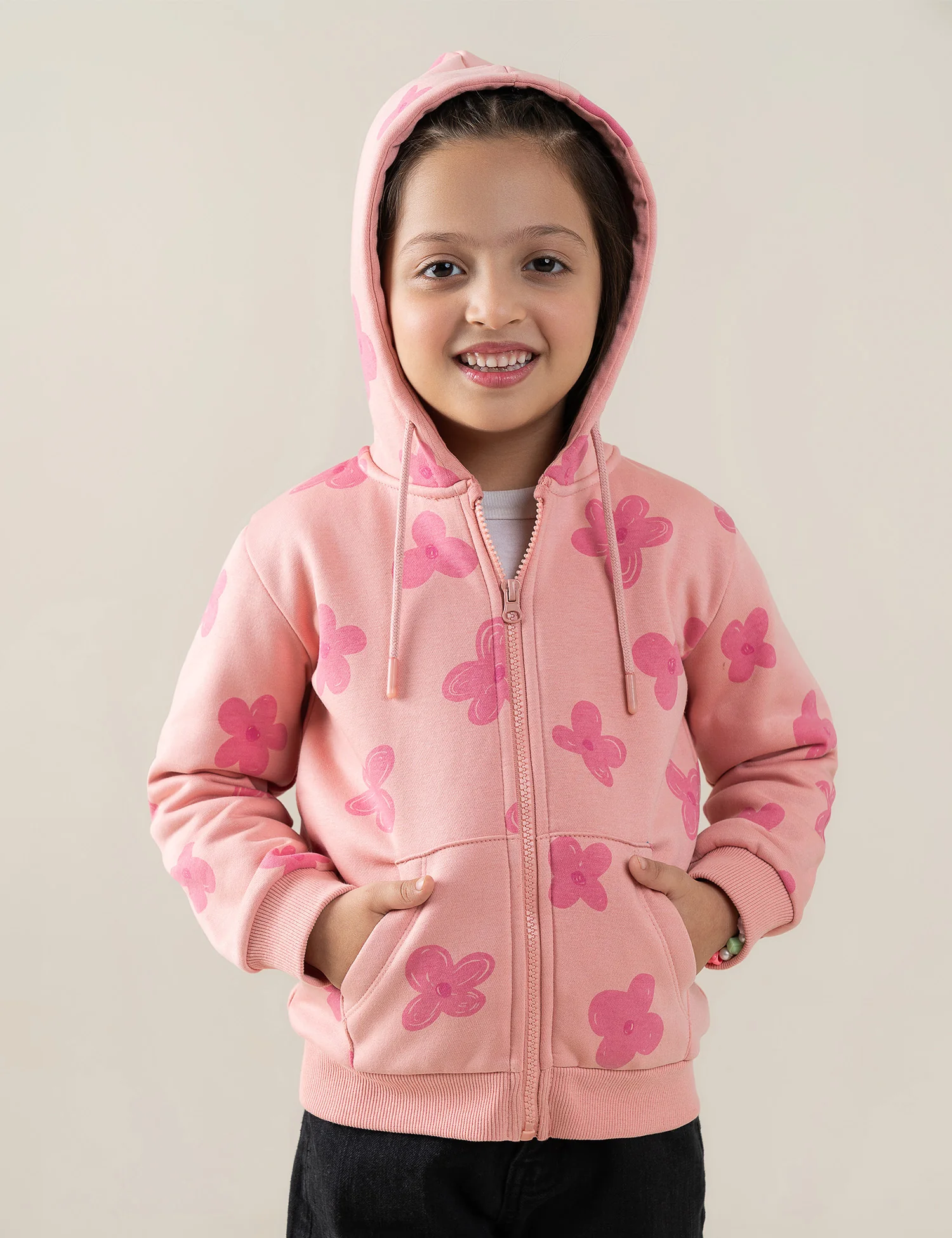 FLORAL PRINTED HOODIE - Image 4