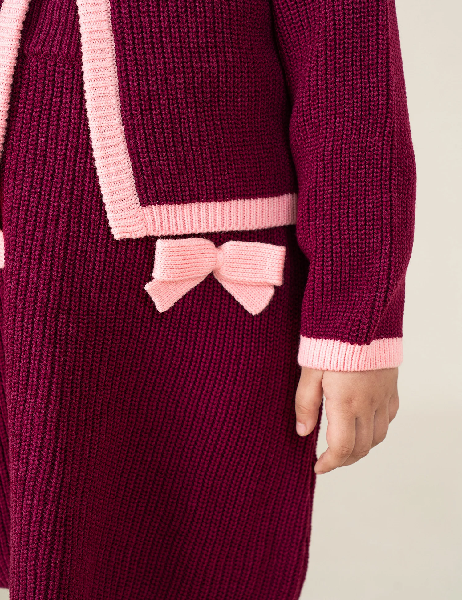 BOW ACCENT KNITTED CARDIGAN - Image 3