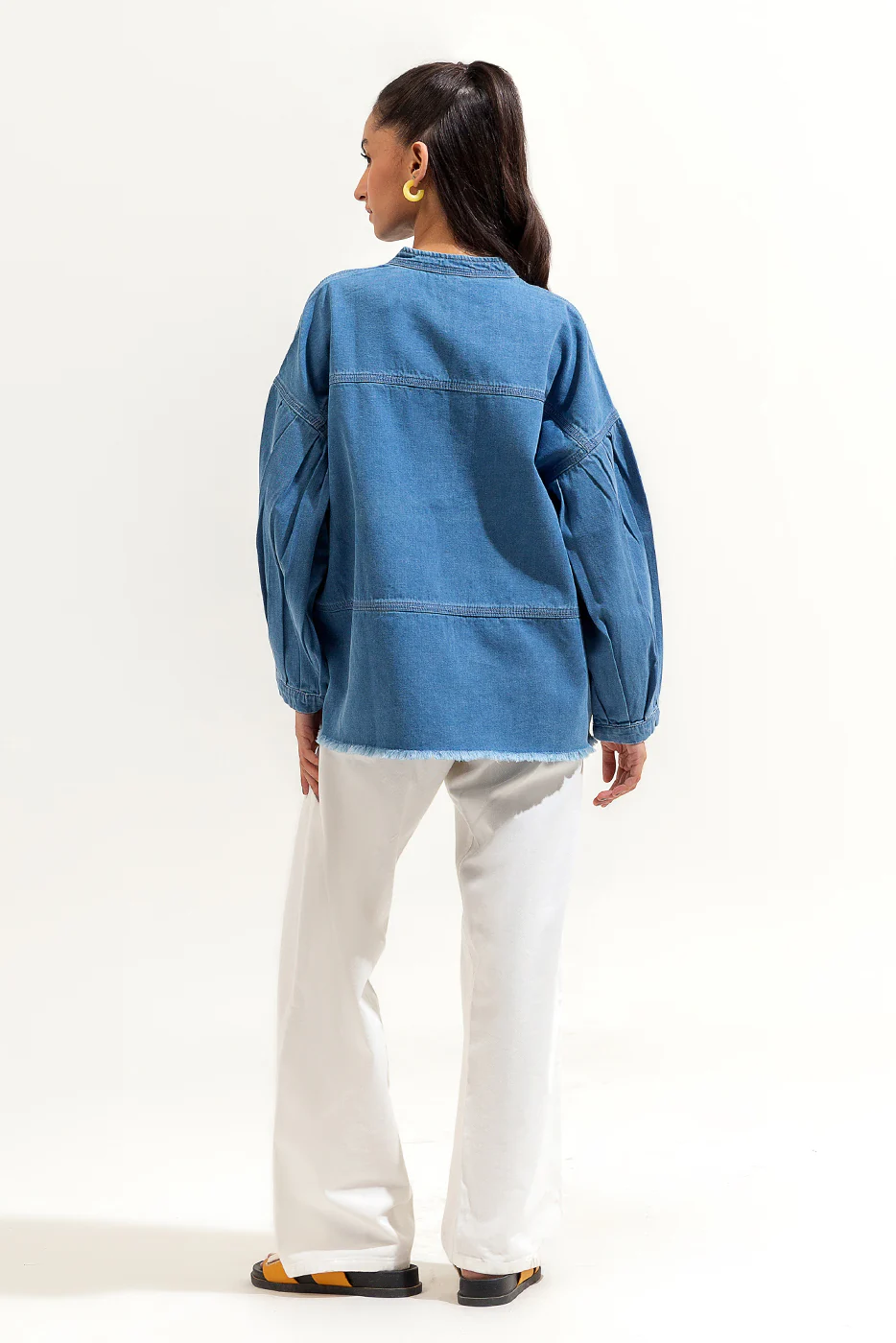BOXY DENIM TOP - Image 4