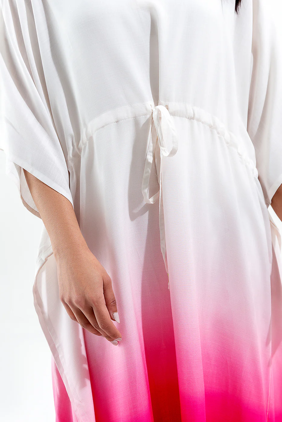BASIC VISCOSE KAFTAN DRESS (PRET) - Image 2