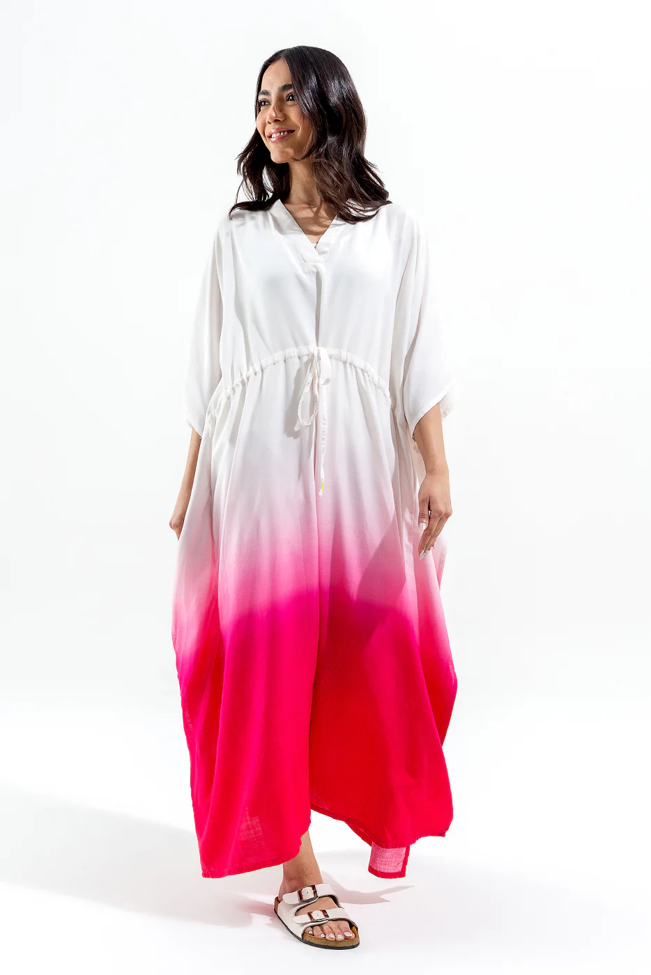 BASIC VISCOSE KAFTAN DRESS (PRET) - Image 4