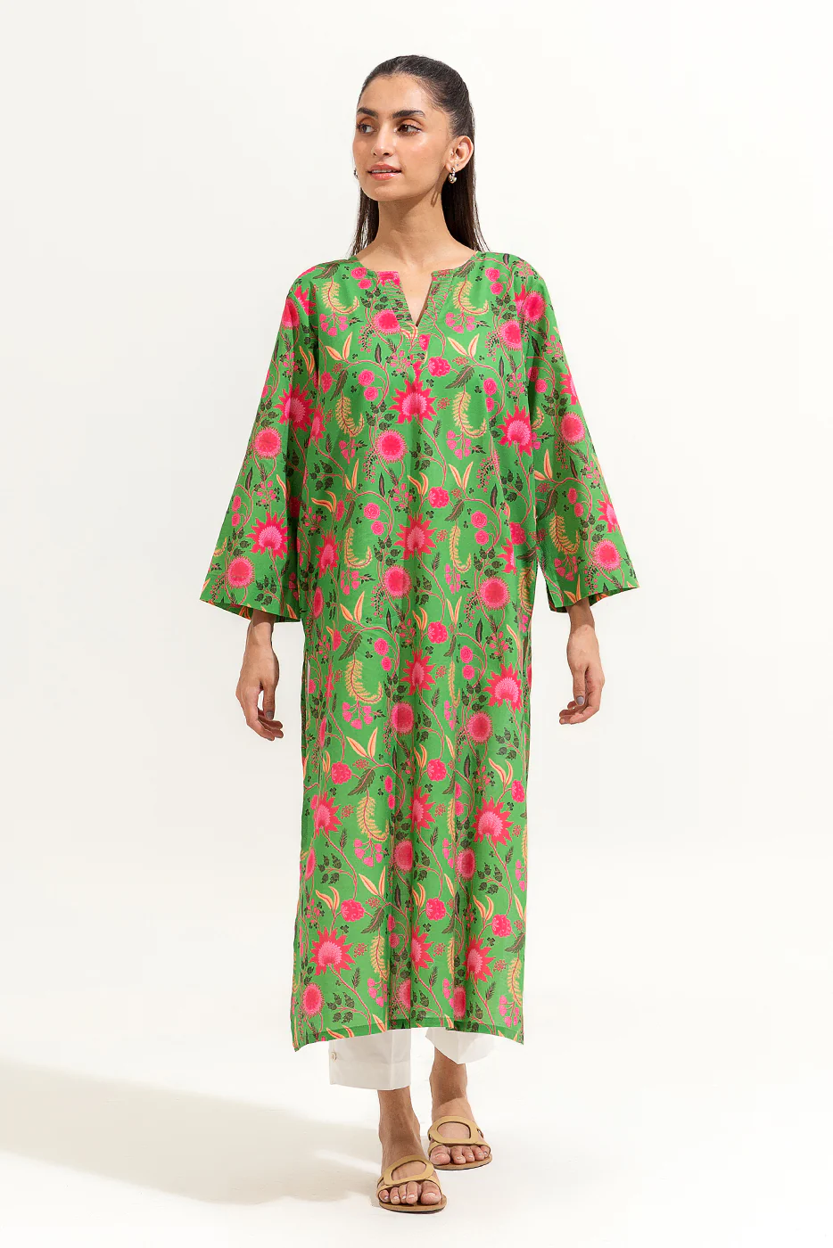PRINTED LAWN SHIRT (PRET) - Image 2