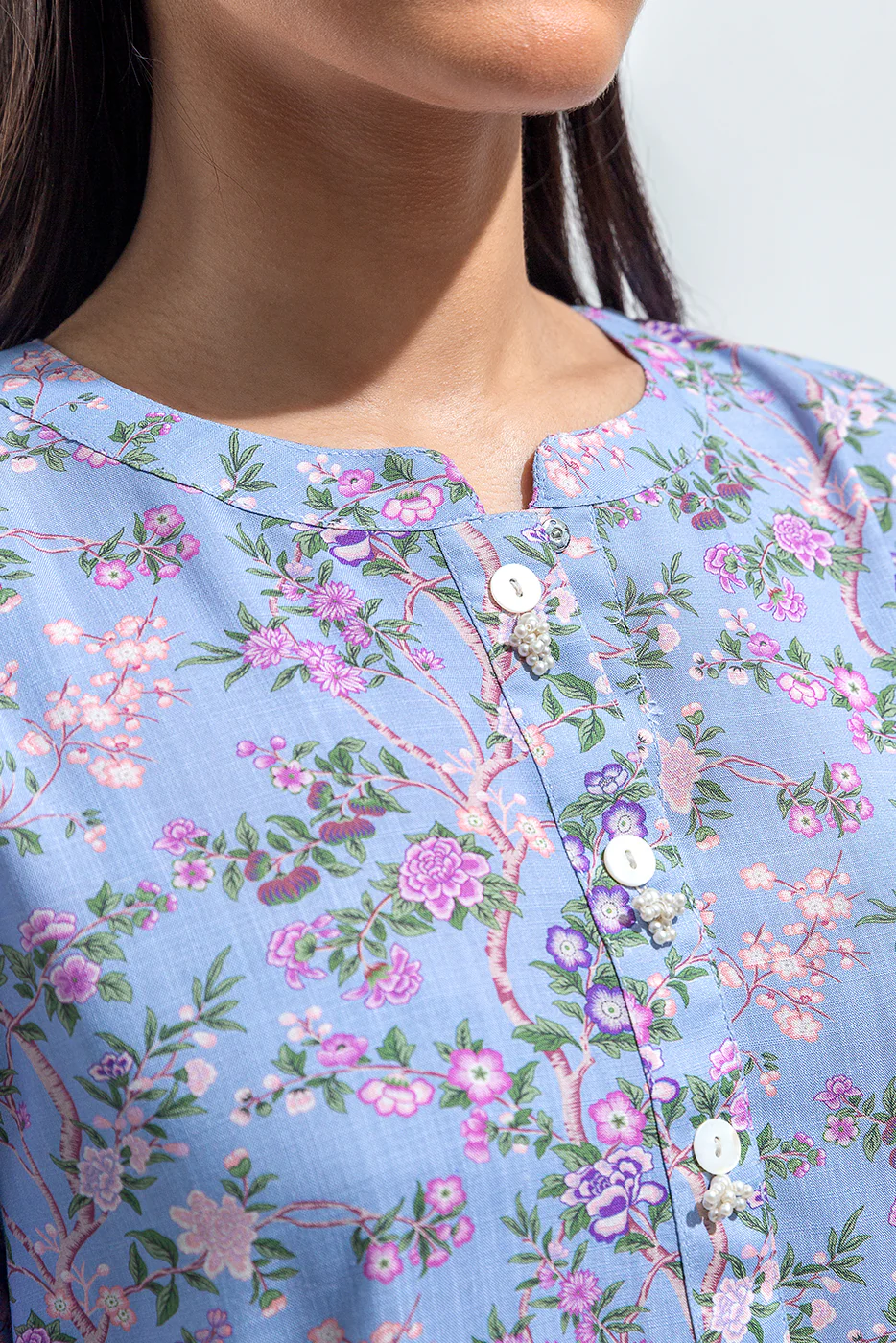 2 PIECE PRINTED VISCOSE SUIT (PRET) - Image 4