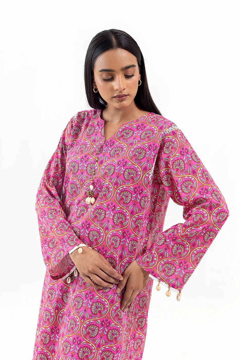 2 PIECE PRINTED LAWN SUIT (PRET) - Image 2