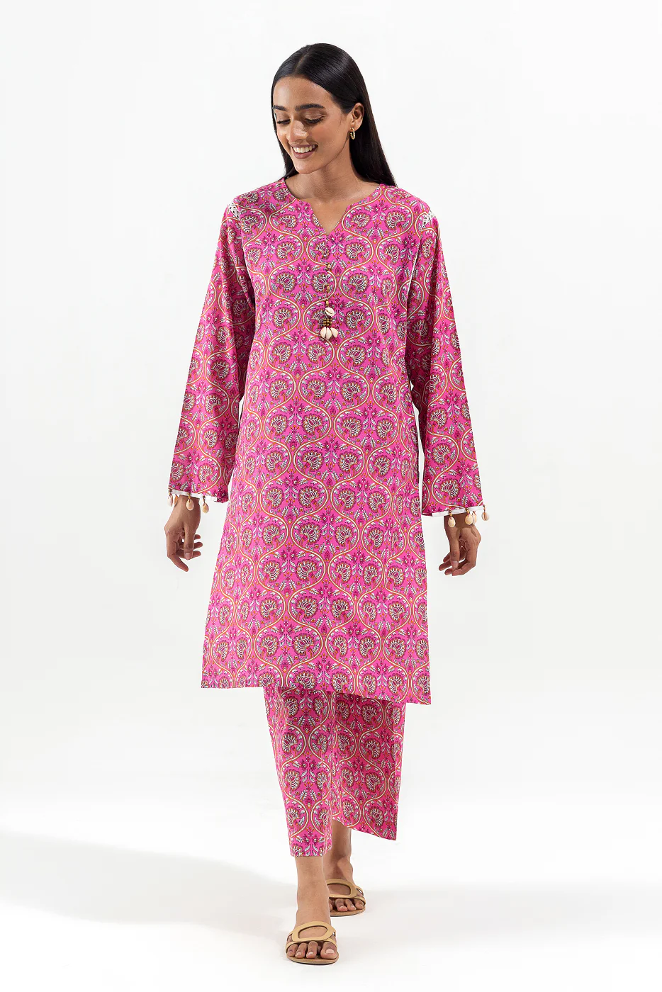 2 PIECE PRINTED LAWN SUIT (PRET) - Image 3