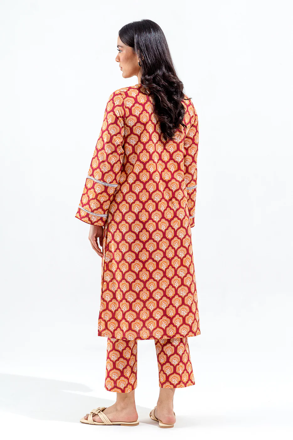 2 PIECE PRINTED LAWN SUIT (PRET) - Image 5