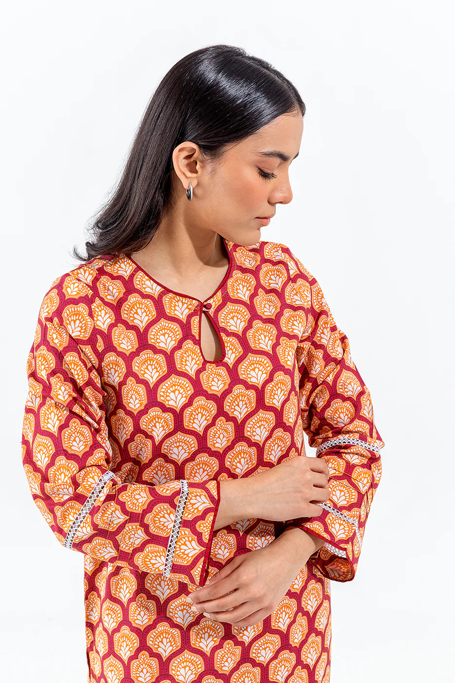 PRINTED LAWN SHIRT (PRET) - Image 2