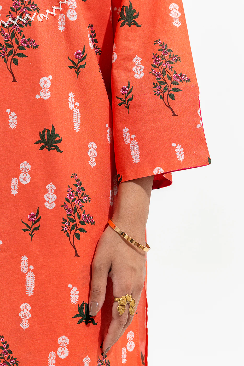 2 PIECE PRINTED LAWN SUIT (PRET) - Image 5