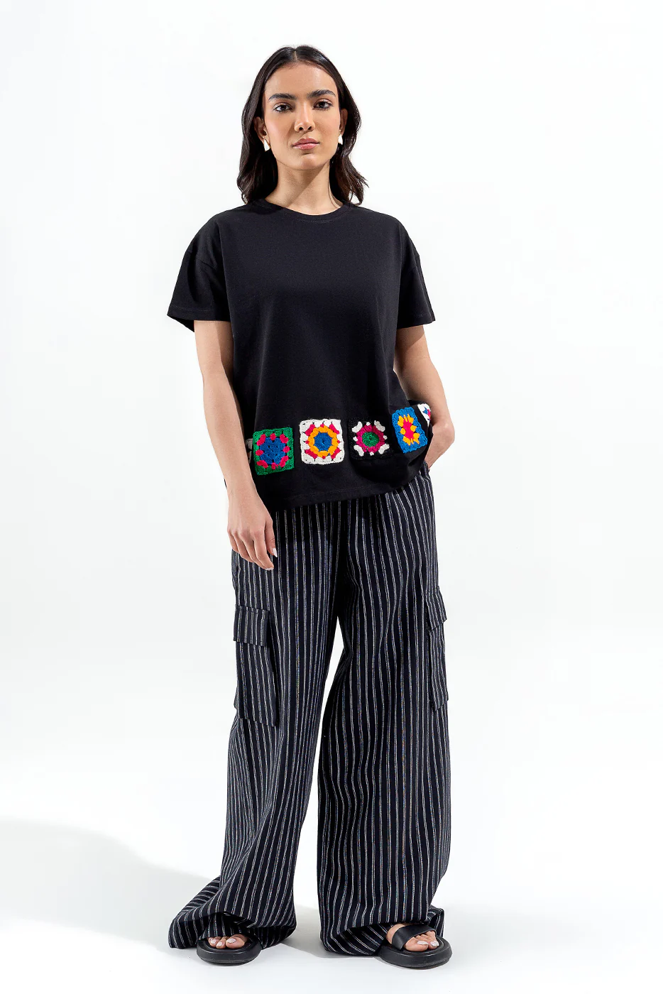 BLACK HANDCRAFTED TEE - Image 2
